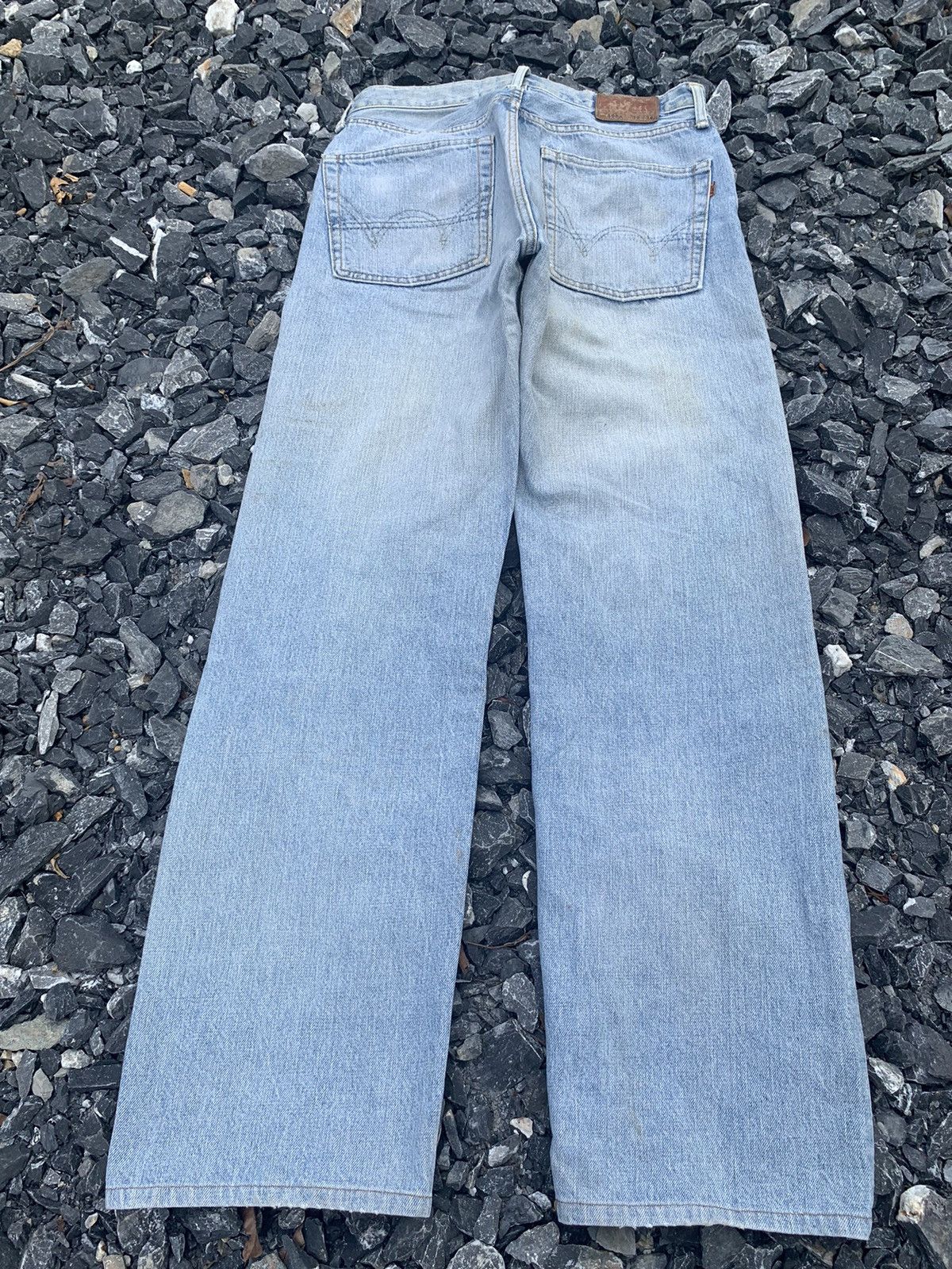 Edwin × Kapital × Vintage VINTAGE EDWIN 505X SELVEDGE BAGGY FADED DISTRESSED DENIM Size US 31 - 4 Thumbnail