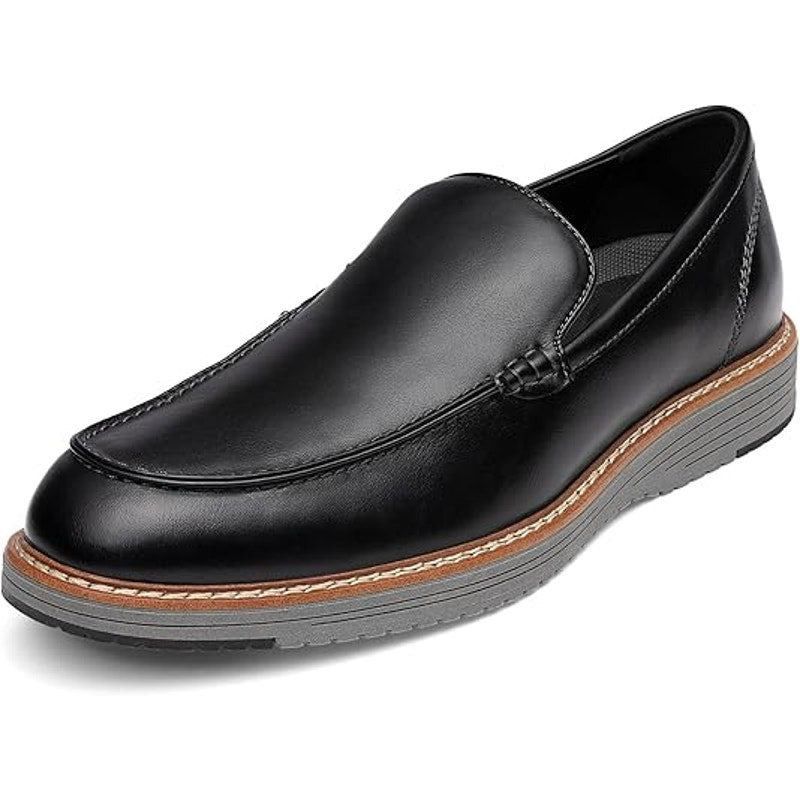 Other Bruno Marc Size 12 Black Faux Leather Classic Loafers Size US 12 / EU 45 - 1 Thumbnail
