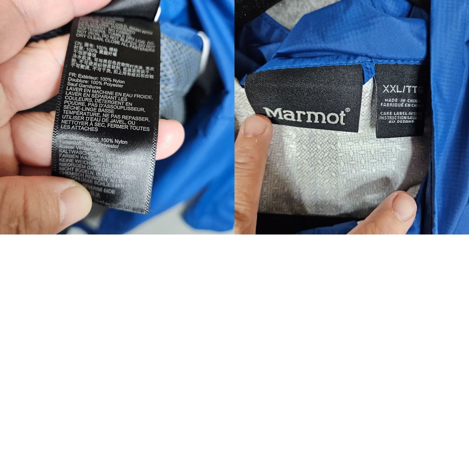 Marmot Marmot Jacket Windbreaker Men XL Blue Regular Jacket Coats Outdoor All Seasons Button Zip Nylon Polyester Lining Windbreaker Casual Size US XL / EU 56 / 4 - 8 Thumbnail
