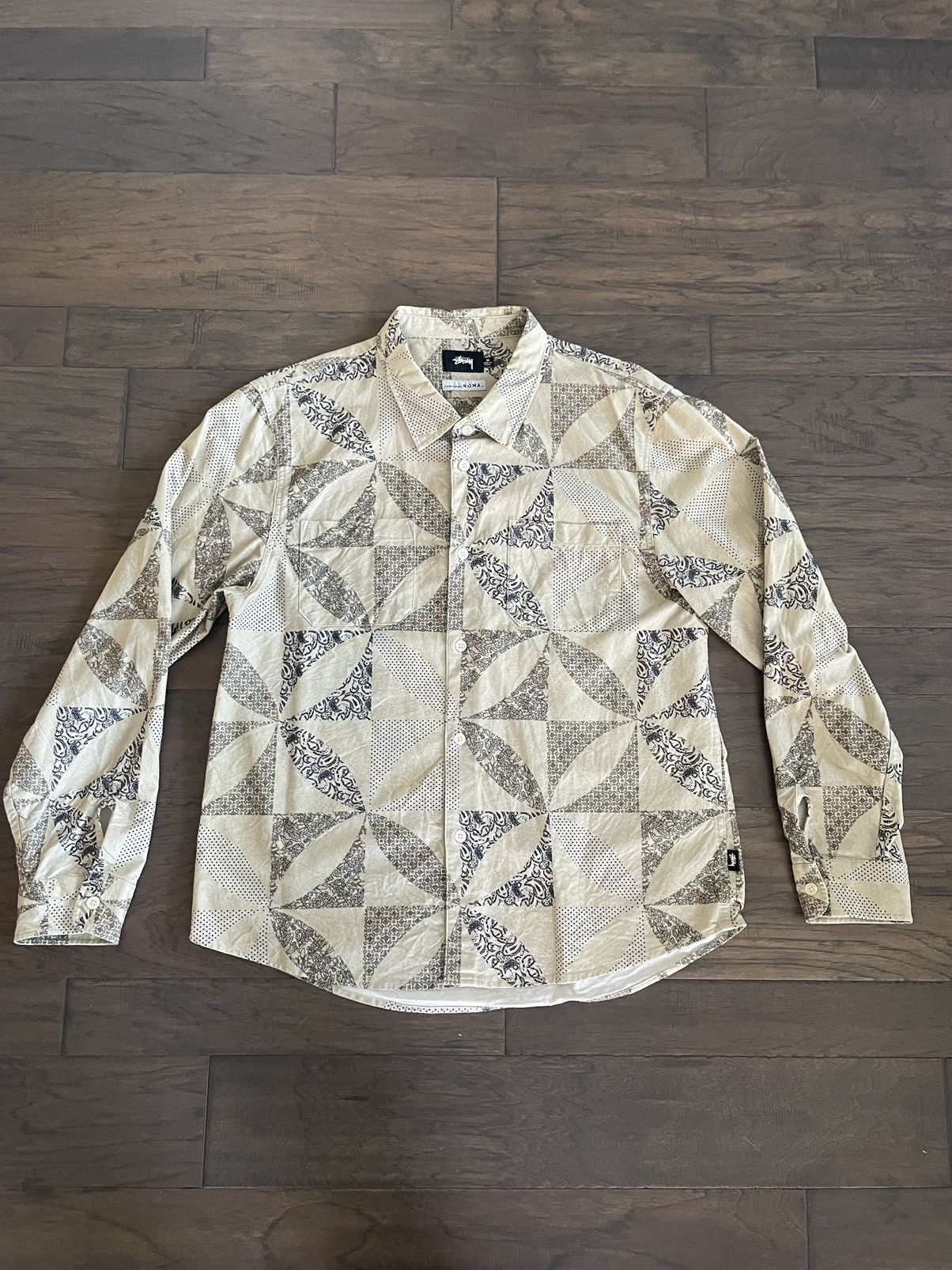 NOMA t.d × Stussy Quilt pattern shirt | Grailed