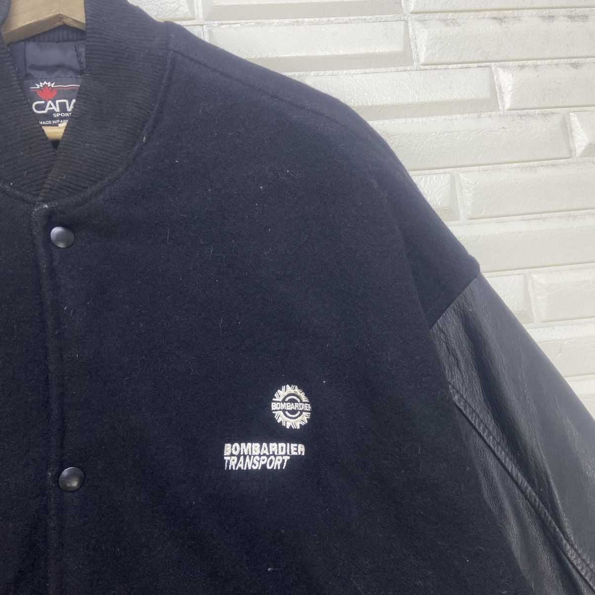 Other Vtg Canada Sportswear Bombardier Transport Leather Varsity Size US L / EU 52-54 / 3 - 3 Thumbnail