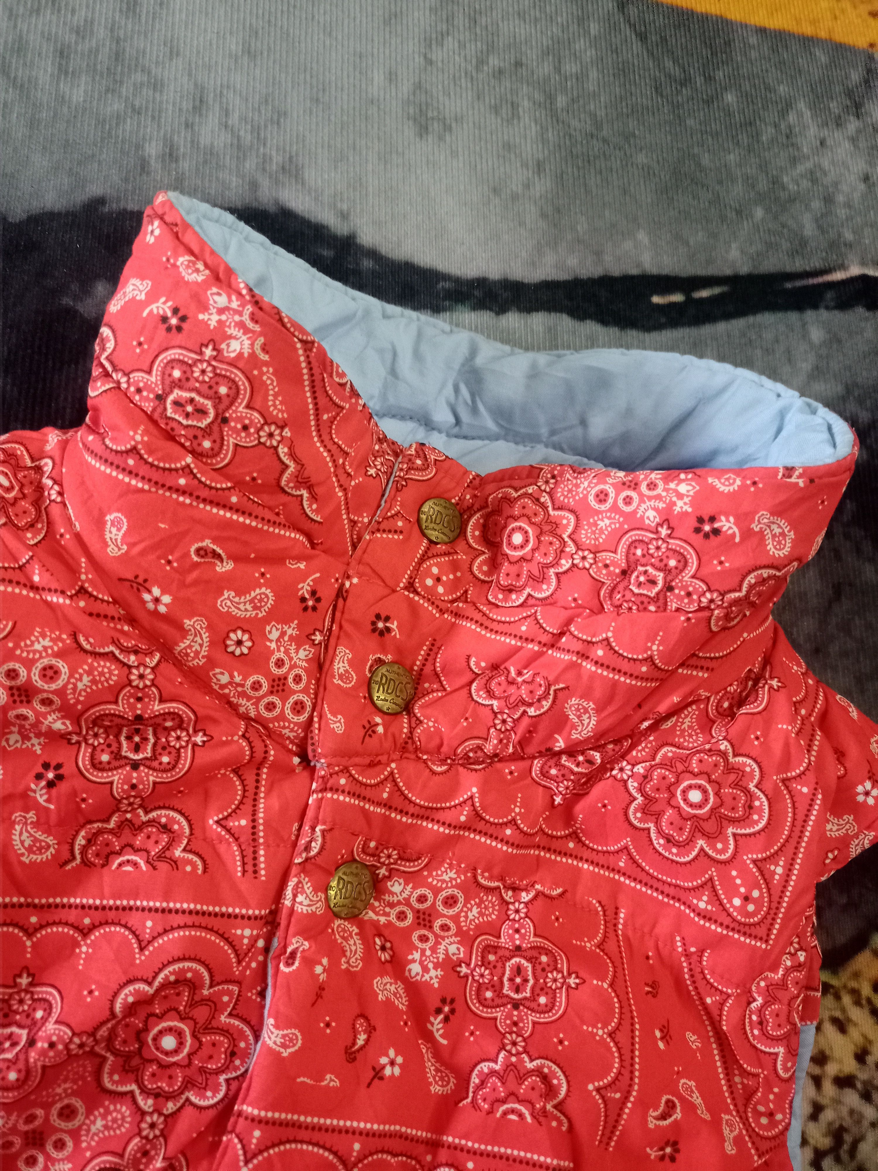 Japanese Brand × Vintage RODEO CROWNS VEST PUFFER FLORA Size US S / EU 44-46 / 1 - 5 Thumbnail