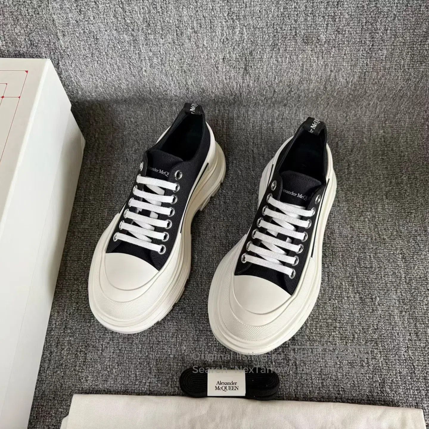 Alexander McQueen Alexander McQueen Thick-Soled Canvas Shoes. Size US 6 / IT 36 - 4 Thumbnail