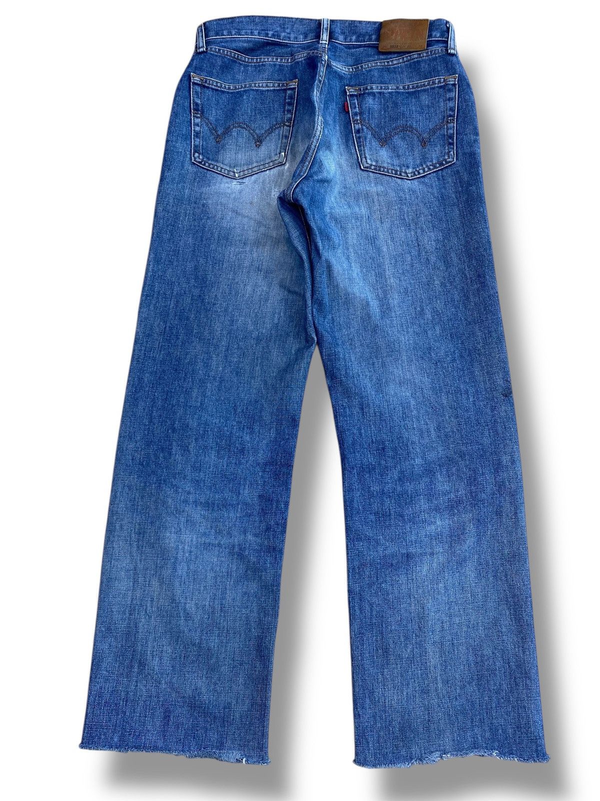 Edwin Edwin 503 Whiskers Blue Wash Style Loose Jeans Size US 30 / EU 46 - 3 Thumbnail