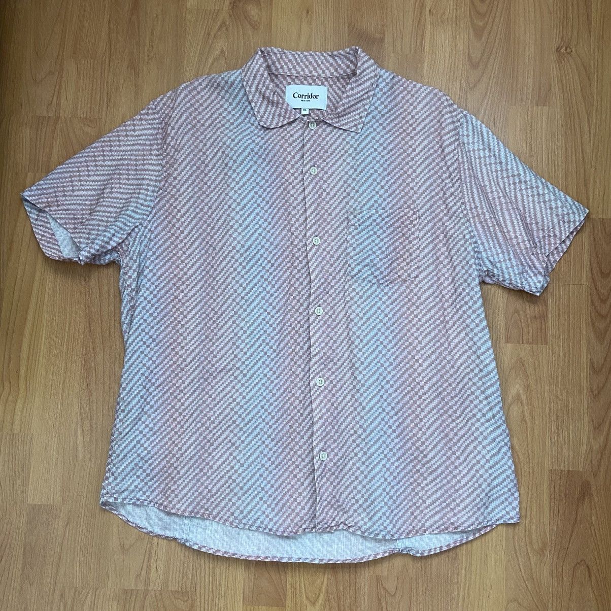 Corridor Corridor New York 100% Linen Costal Button Up Shirt Men’s XL Size US XL / EU 56 / 4 - 1 Thumbnail