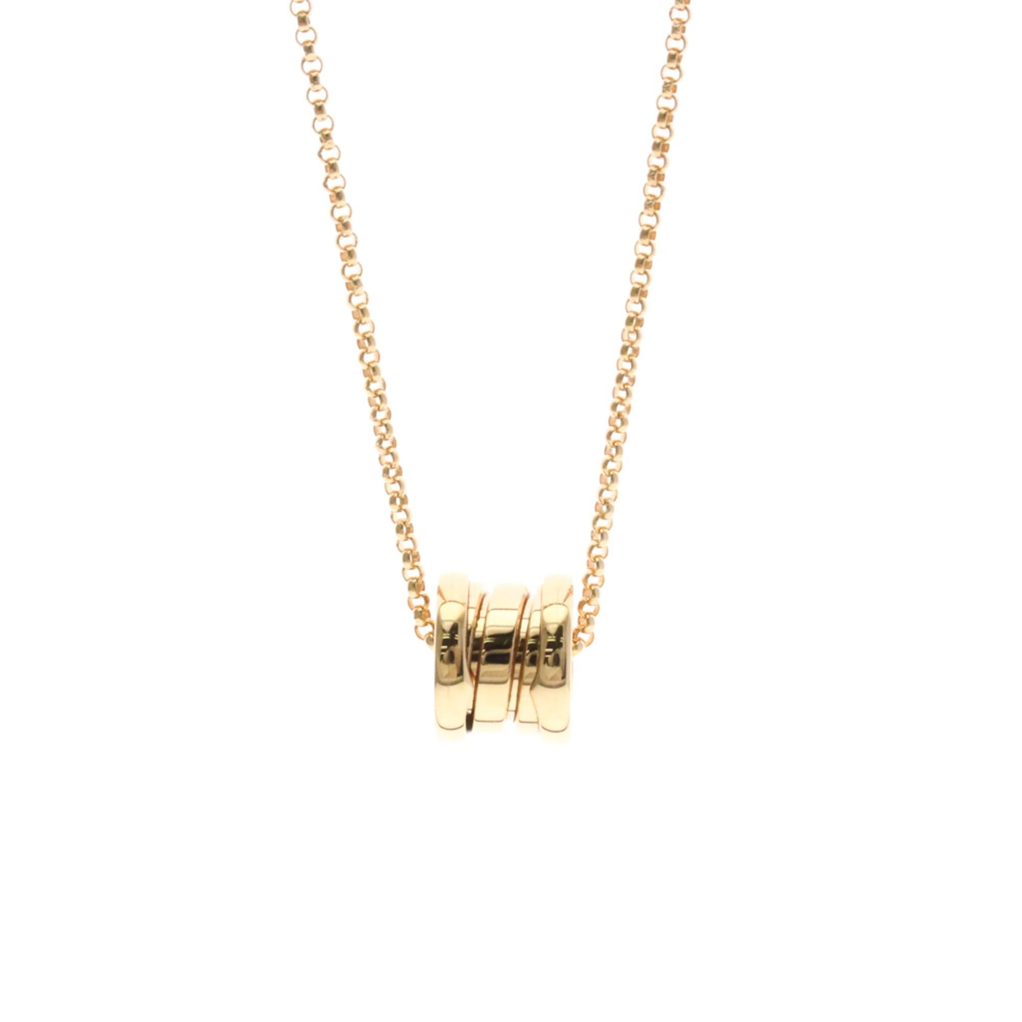Bvlgari Bvlgari B.zero1 357255 Pink Gold (18K) No Stone Men,Women Fashion Pendant Necklace (Pink Gold) Size ONE SIZE - 1 Thumbnail