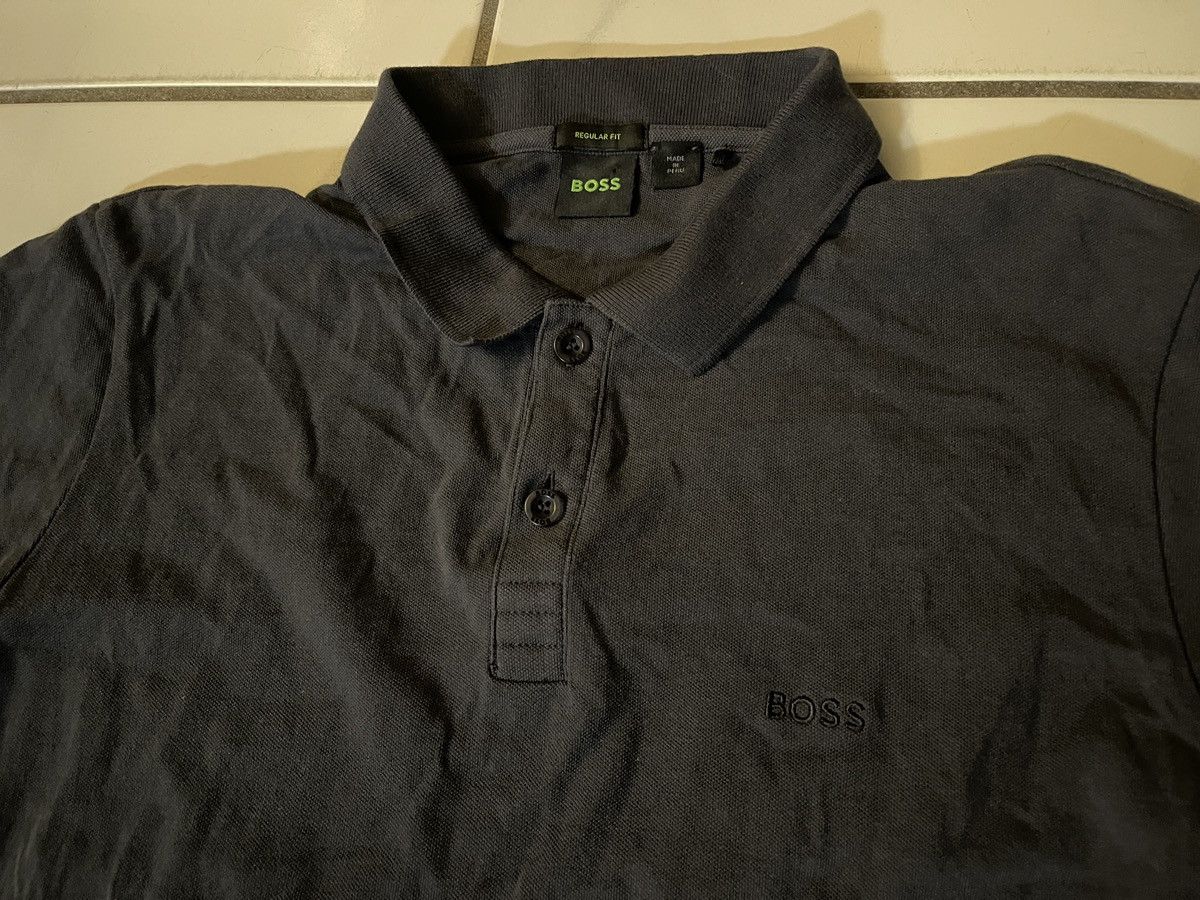 Hugo Boss Hugo Boss Polo Shirt Men's Large Regular Fit Navy Blue Size US L / EU 52-54 / 3 - 2 Thumbnail