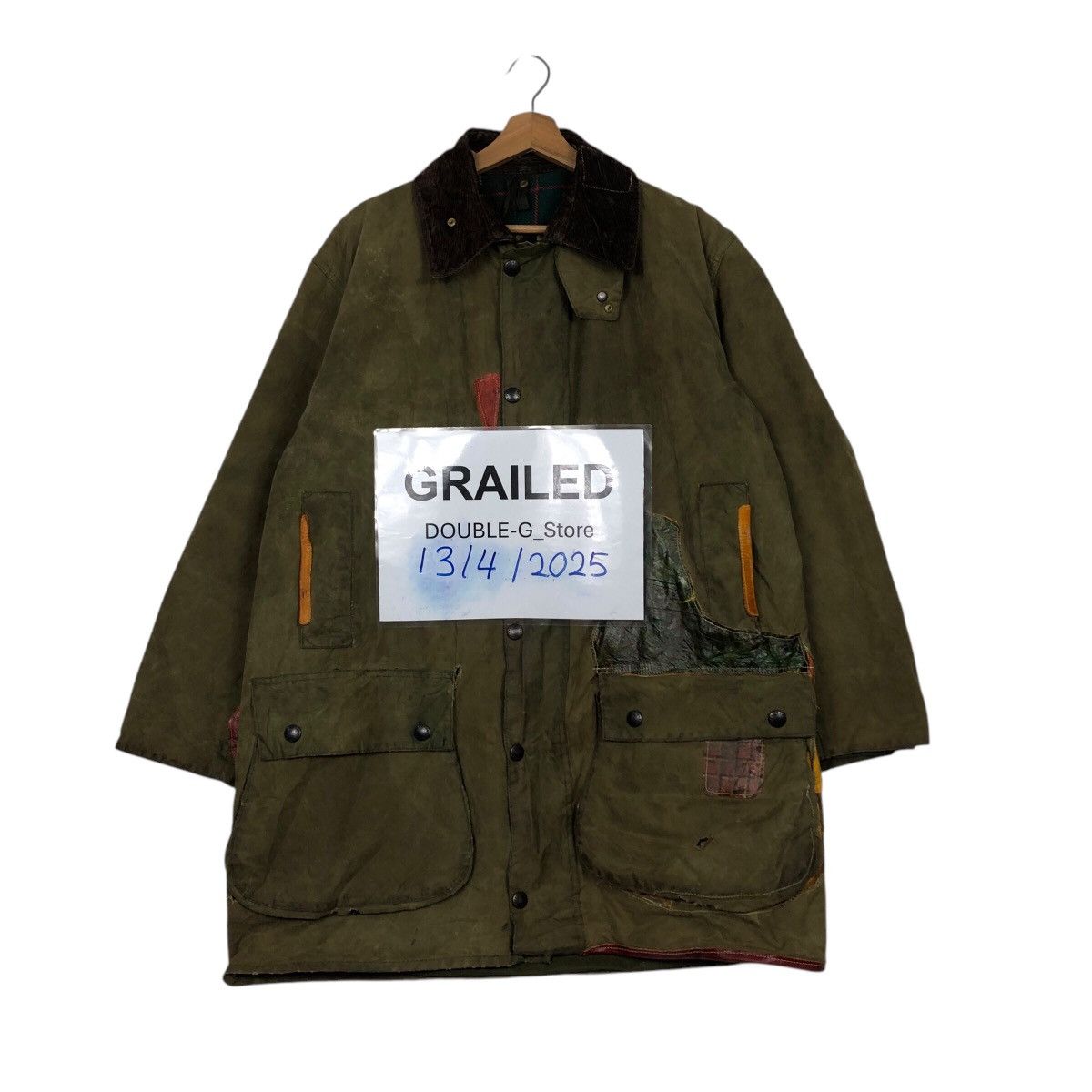 Barbour 📌Vintage Wax Jacket Barbour Northumbria Blanket England Size US M / EU 48-50 / 2 - 1 Thumbnail