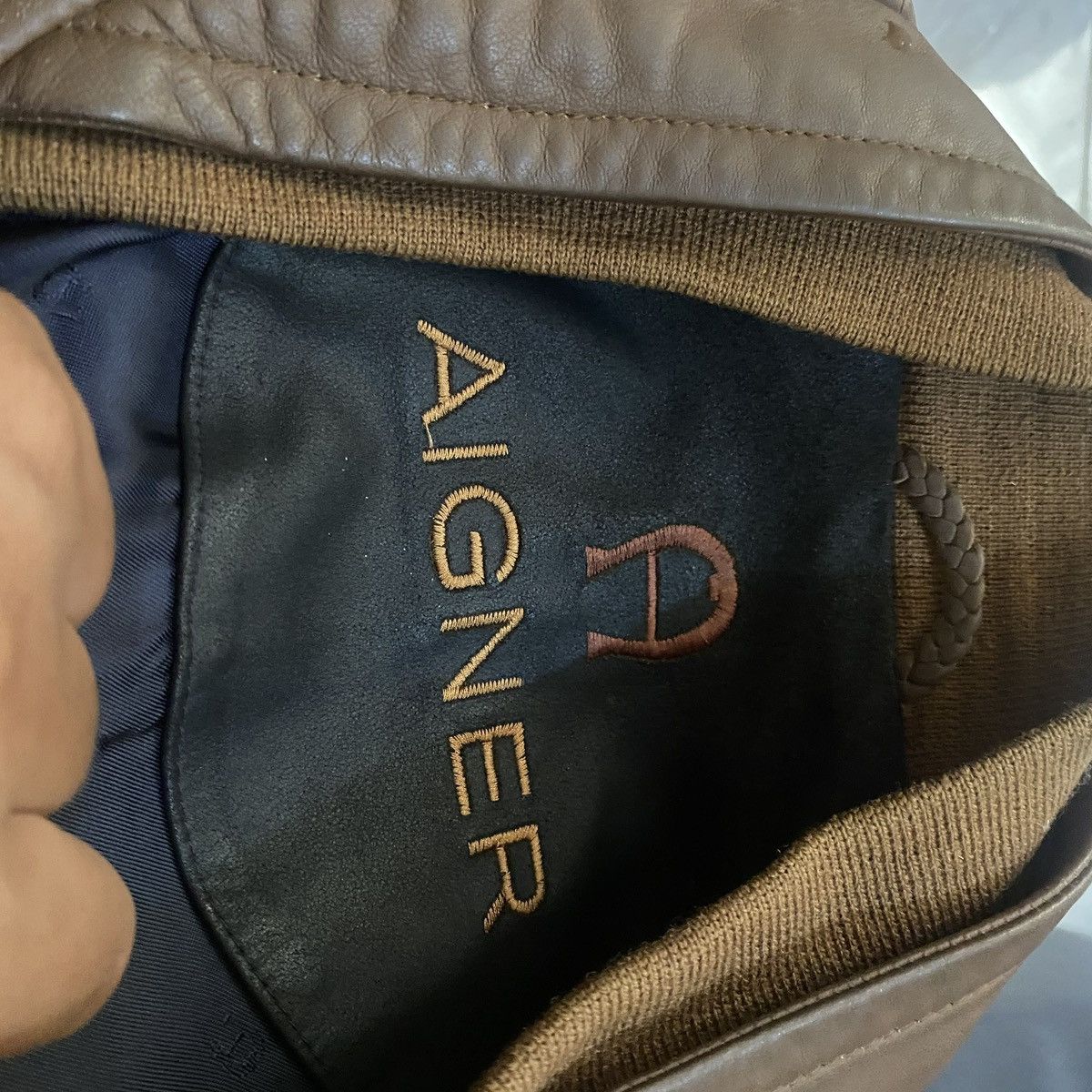 Aigner Aigner Leather Jacket brown vintage Size US L / EU 52-54 / 3 - 7 Thumbnail