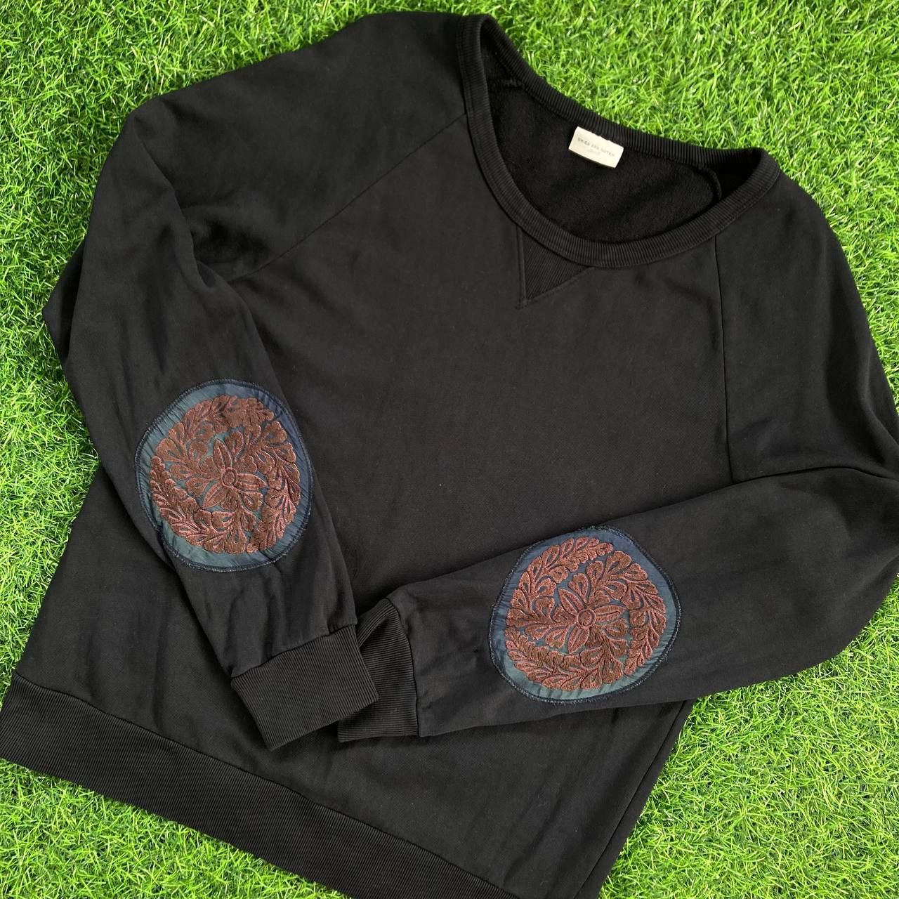 image of Dries Van Noten Bateau Neck Sweatshirt in Black, Women's (Size Small)