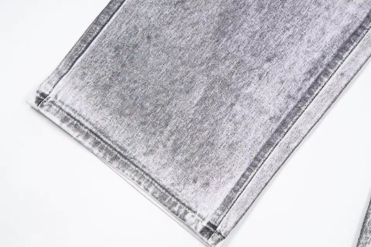 Jean × Vintage Streetwear tie-dye washed dirty white baggy jeans y2k Size US 34 / EU 50 - 8 Thumbnail