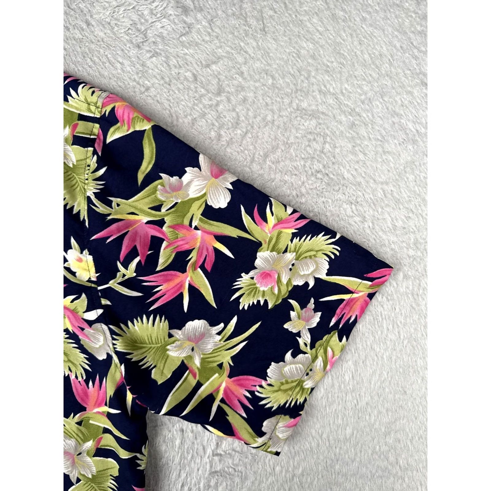 CO Pacific & Co Shirt Mens 2XL Multicolor Short Sleeve Hawaiian Floral Button Up Size US XXL / EU 58 / 5 - 2 Thumbnail