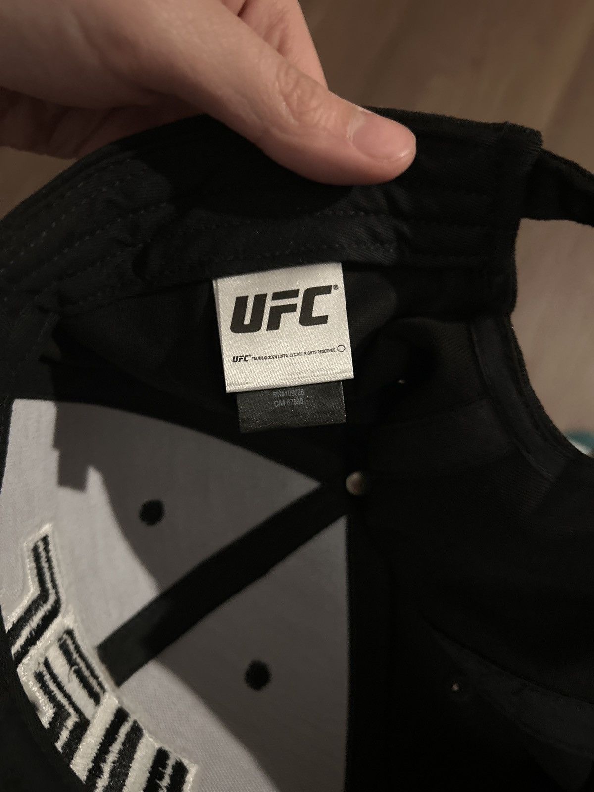 UFC Black UFC official Cap 🧢 Size ONE SIZE - 2 Thumbnail