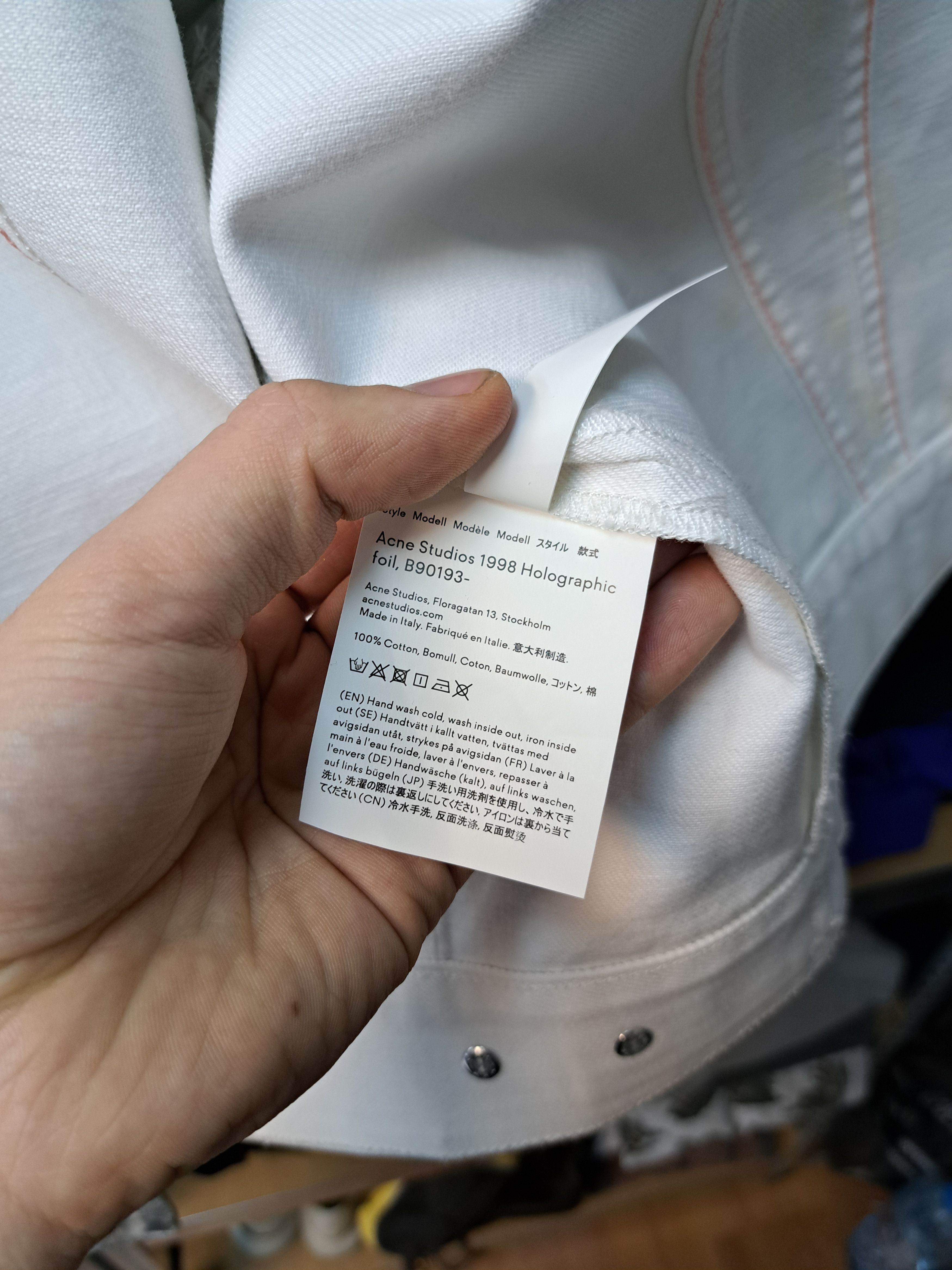 Acne Studios Acne Studios 1998 Holographic Foil Shiny Trucker Jacket Size US M / EU 48-50 / 2 - 8 Thumbnail