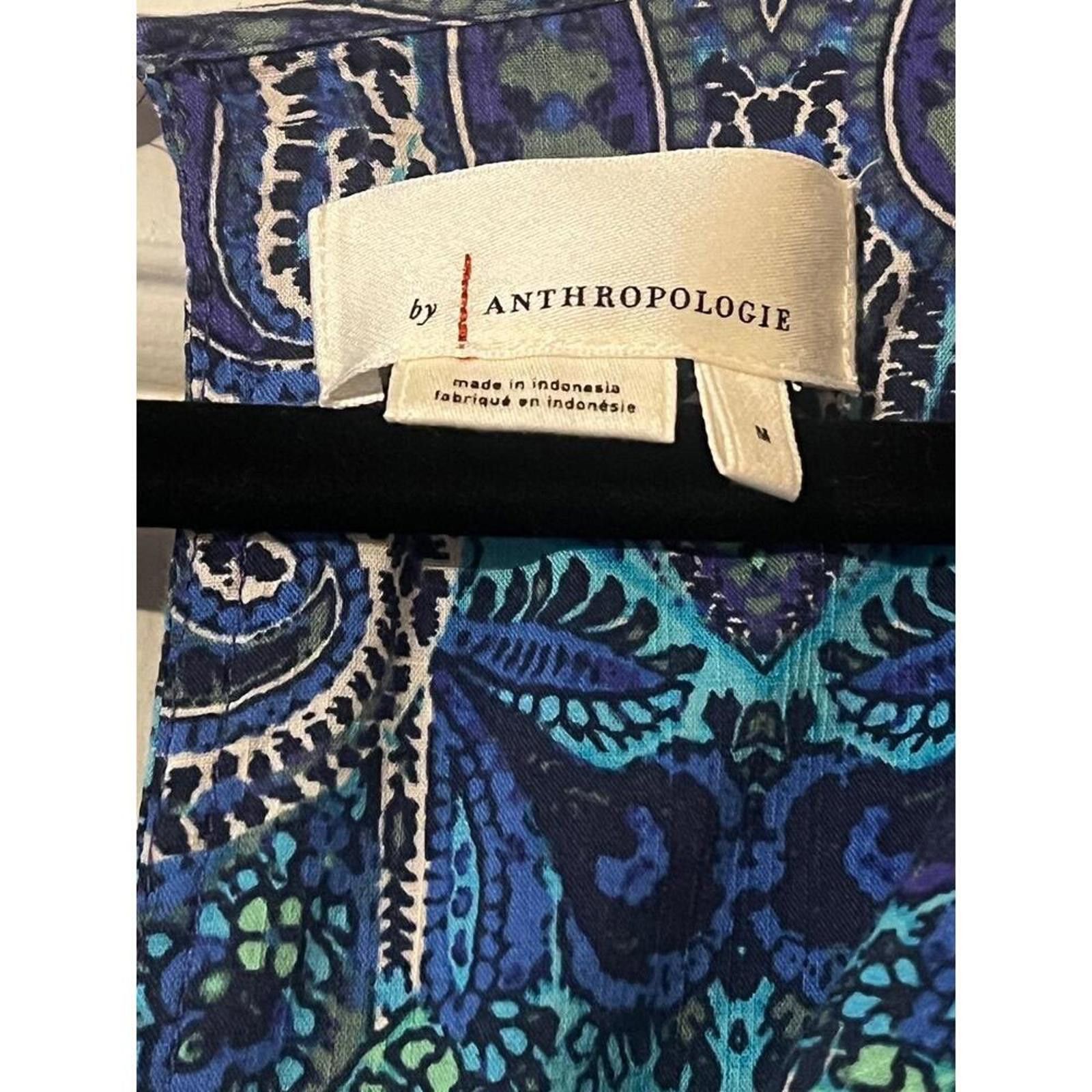 Other Anthropologie Blue Tassel Romper M Blue Boho Tassel coastal Size 32" / US 10 / IT 46 - 9 Thumbnail