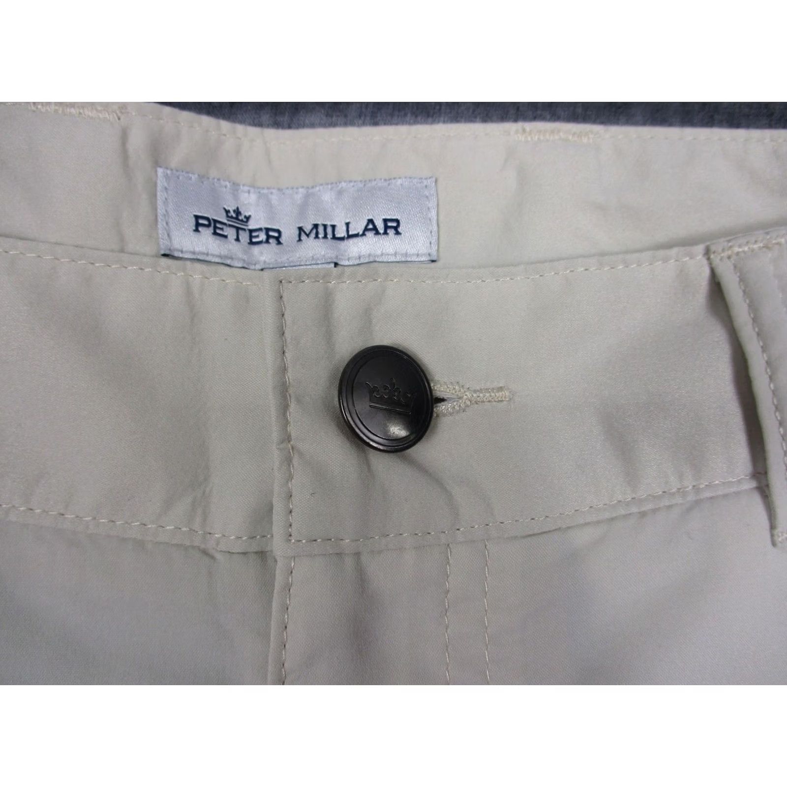 Peter Millar Peter Millar Crown Sport Pants Men 5-Pocket Beige 35x34 Slim? (adjusted to fit constraints) Size US 35 - 3 Thumbnail