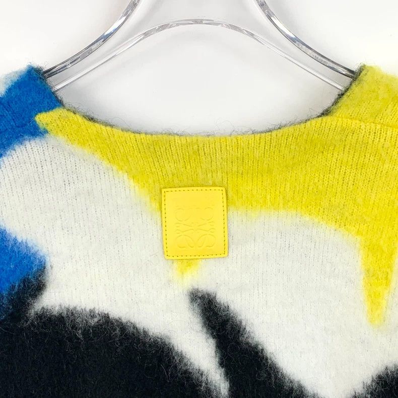 Loewe Loewe Patchwork-print long-sleeve knitted cardigan Size S / US 4 / IT 40 - 5 Thumbnail
