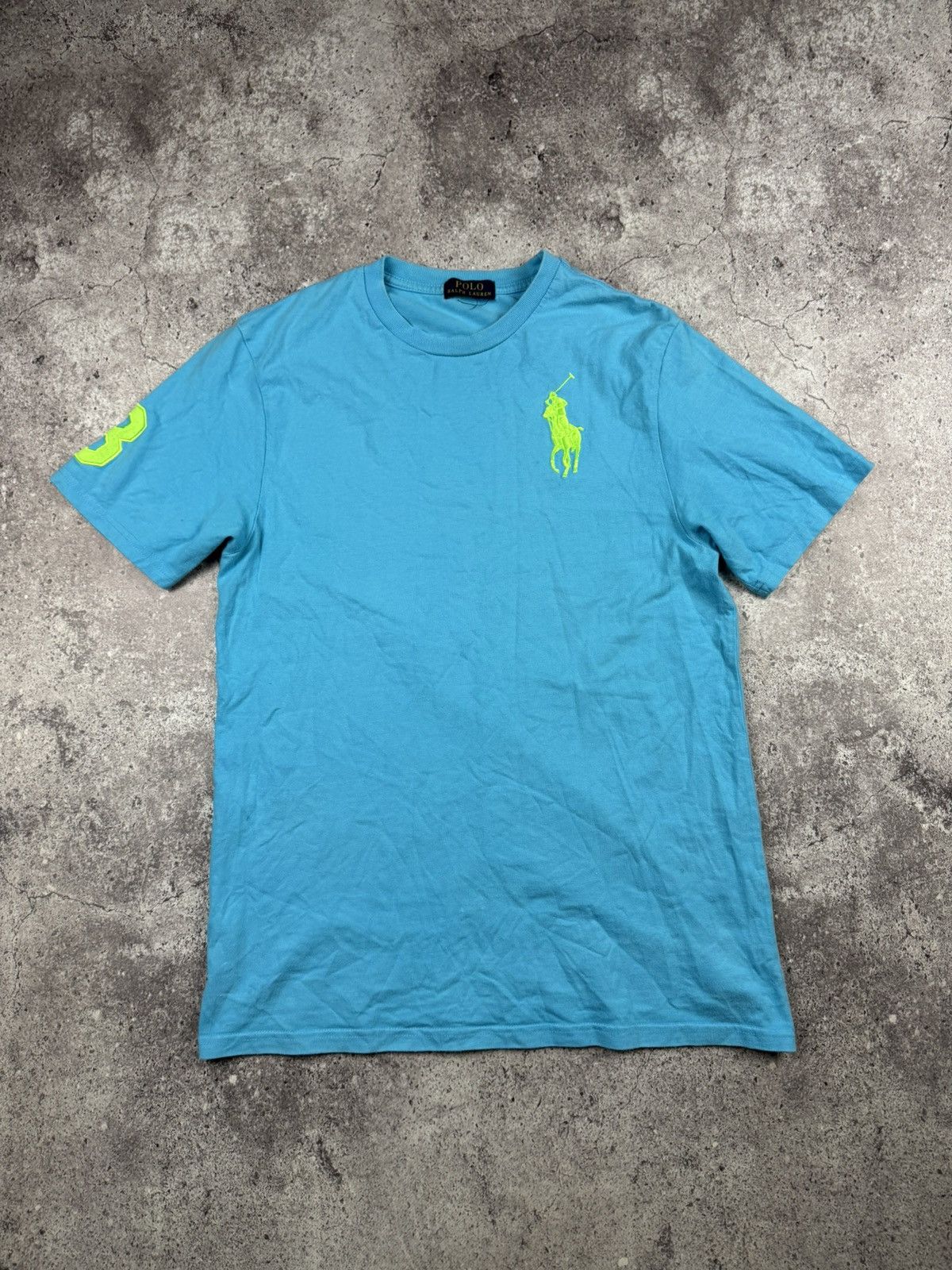 Polo Ralph Lauren Vintage Polo Ralph Lauren Number 3 Polo T-Shirt Cheef Keef Size US L / EU 52-54 / 3 - 1 Thumbnail