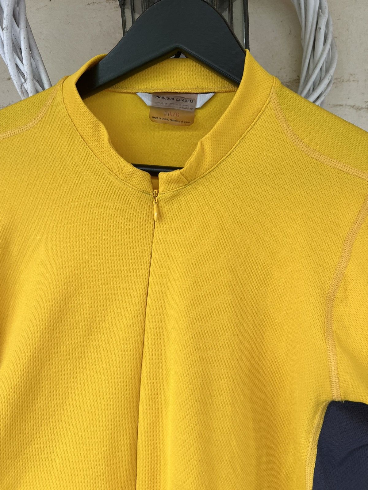 Salomon 🚴‍♂️ Vintage Salomon Cycling Jersey Zip-Up — Yellow / Size L Size US L / EU 52-54 / 3 - 5 Thumbnail