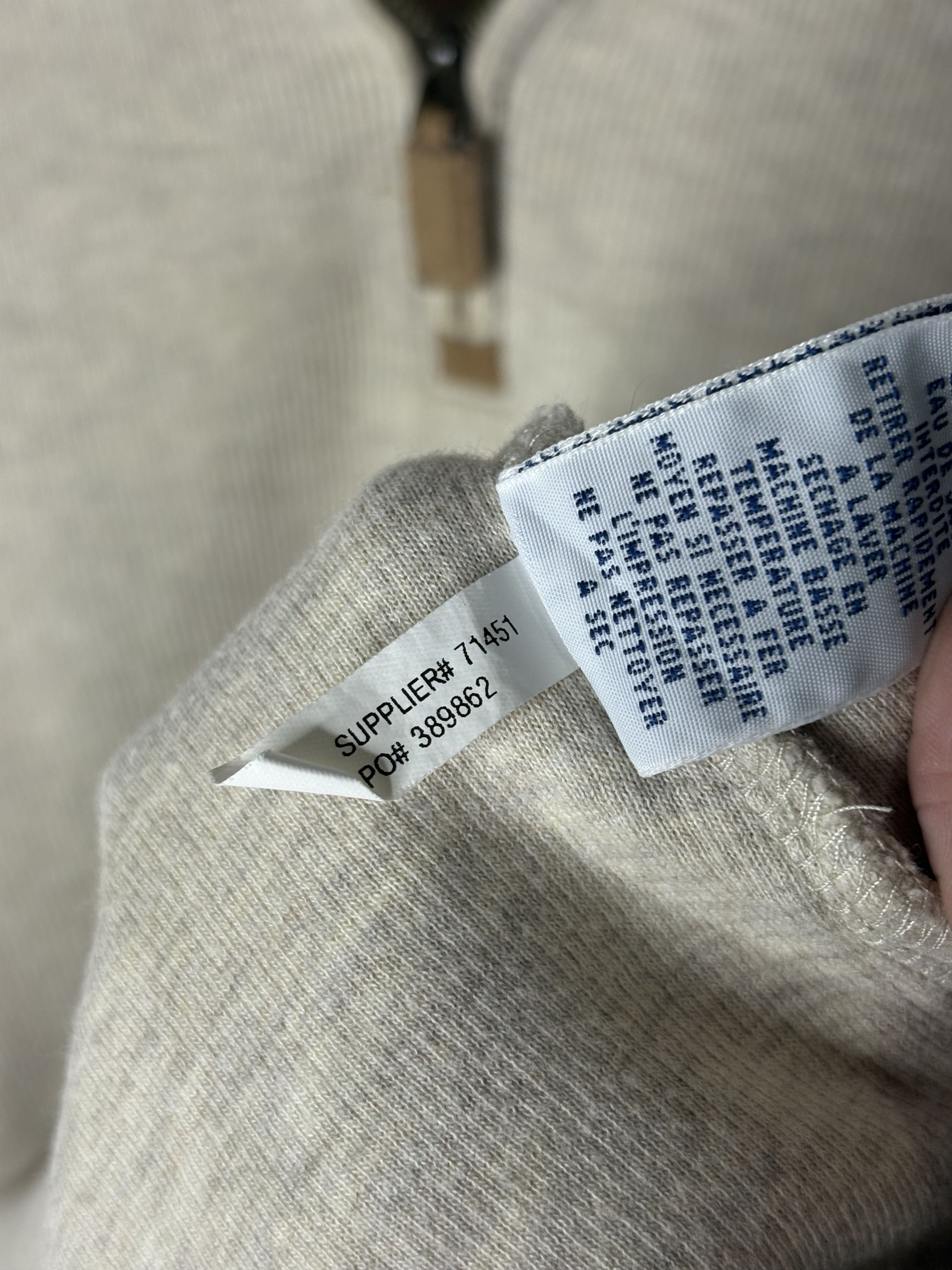 Polo Ralph Lauren VTG Polo Ralph Lauren Sweater Mens Medium Cream Half Zip Size US M / EU 48-50 / 2 - 7 Thumbnail