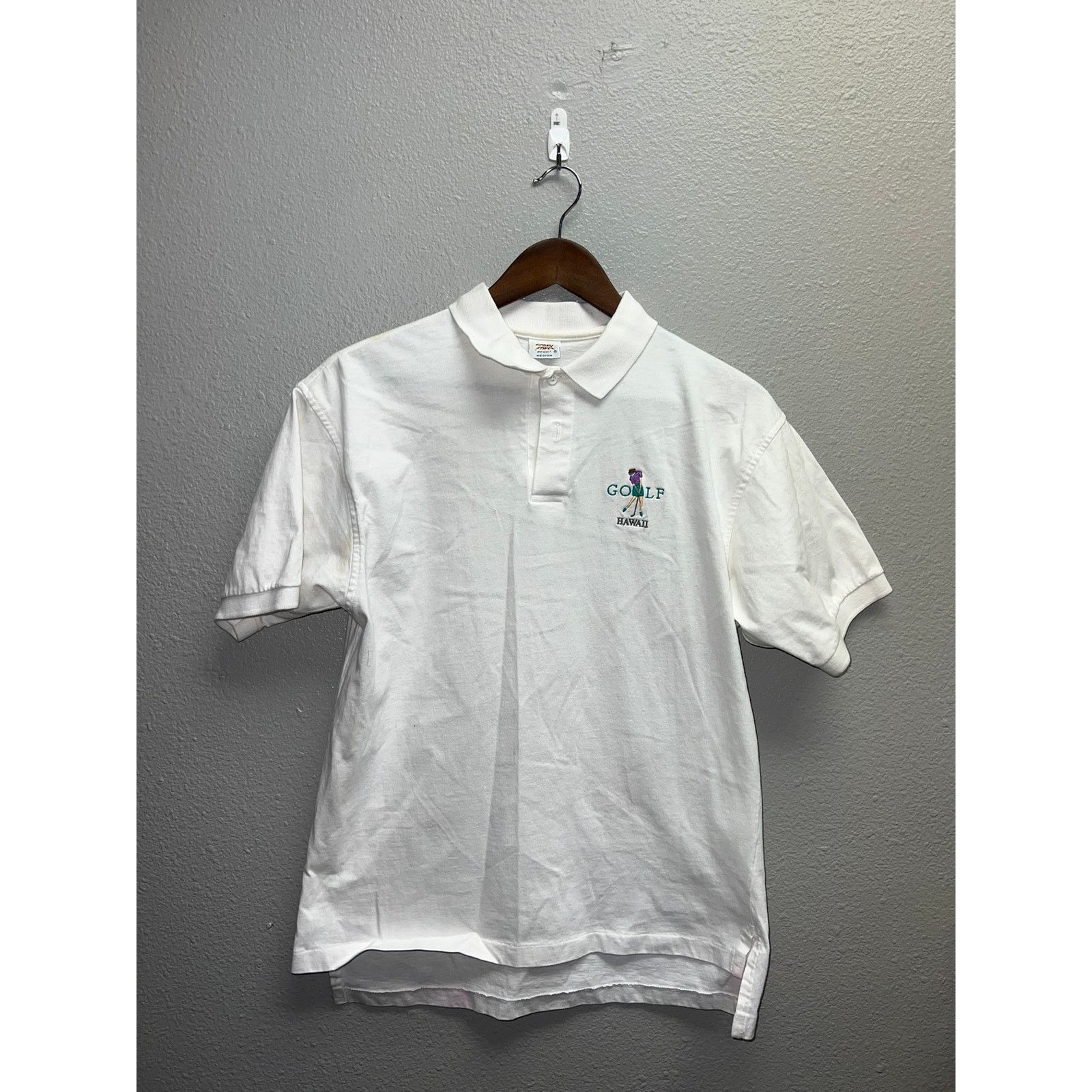 Vintage Vintage Crazy Shirts Golf Polo Shirt Golfing Top 90s VTG M Size US M / EU 48-50 / 2 - 1 Thumbnail