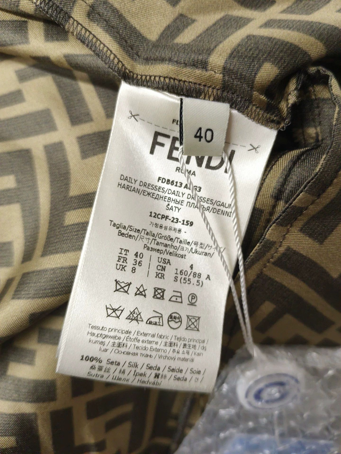 Fendi Fendi Dress 43S/114B Size S / US 4 / IT 40 - 3 Thumbnail