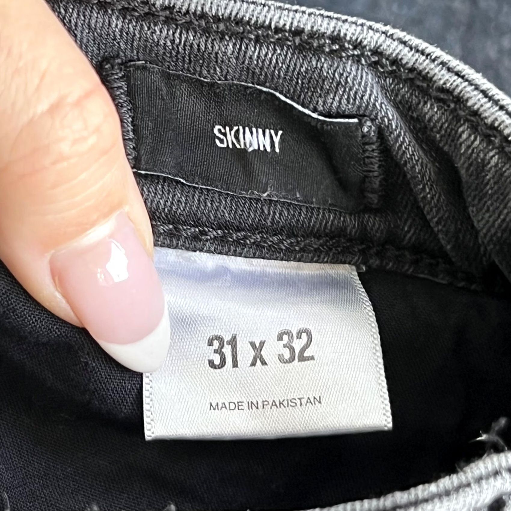 Express Express Skinny Jeans Mens 31x32 Medium Gray Denim Slim Fit Stretch Casual Jeans Size US 31 - 5 Thumbnail