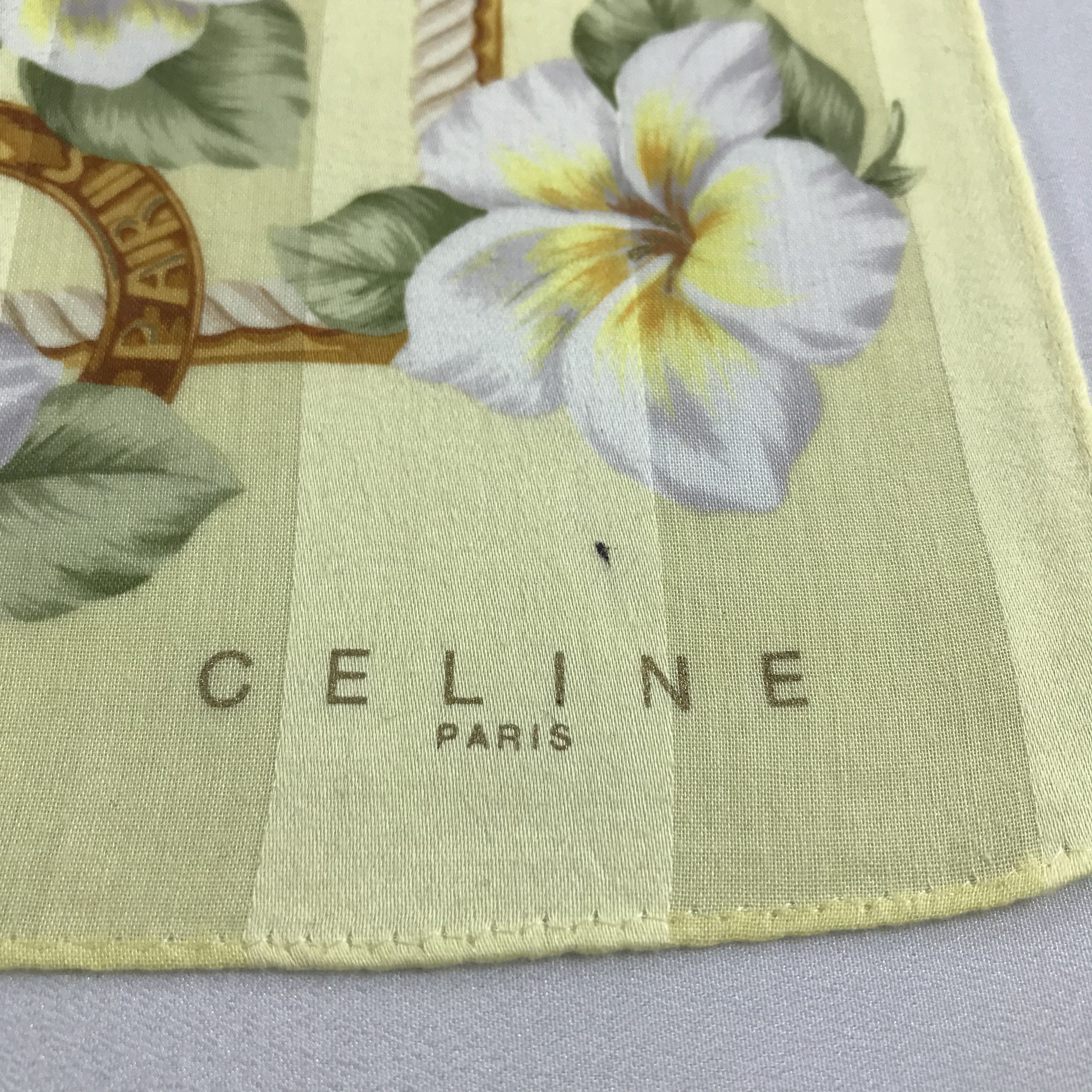 Celine Celine Floral Handkerchief Neckerchief Bandana H840 Size ONE SIZE - 3 Thumbnail