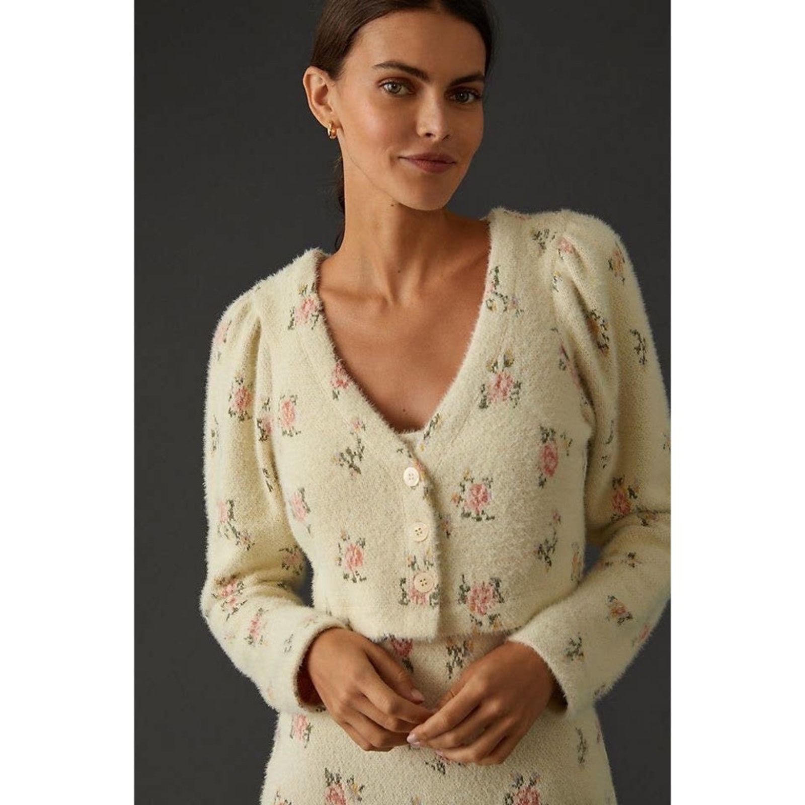 Anthropologie Anthropologie Daily Practice Floral Sweater Dress Set Size M / US 6-8 / IT 42-44 - 4 Thumbnail