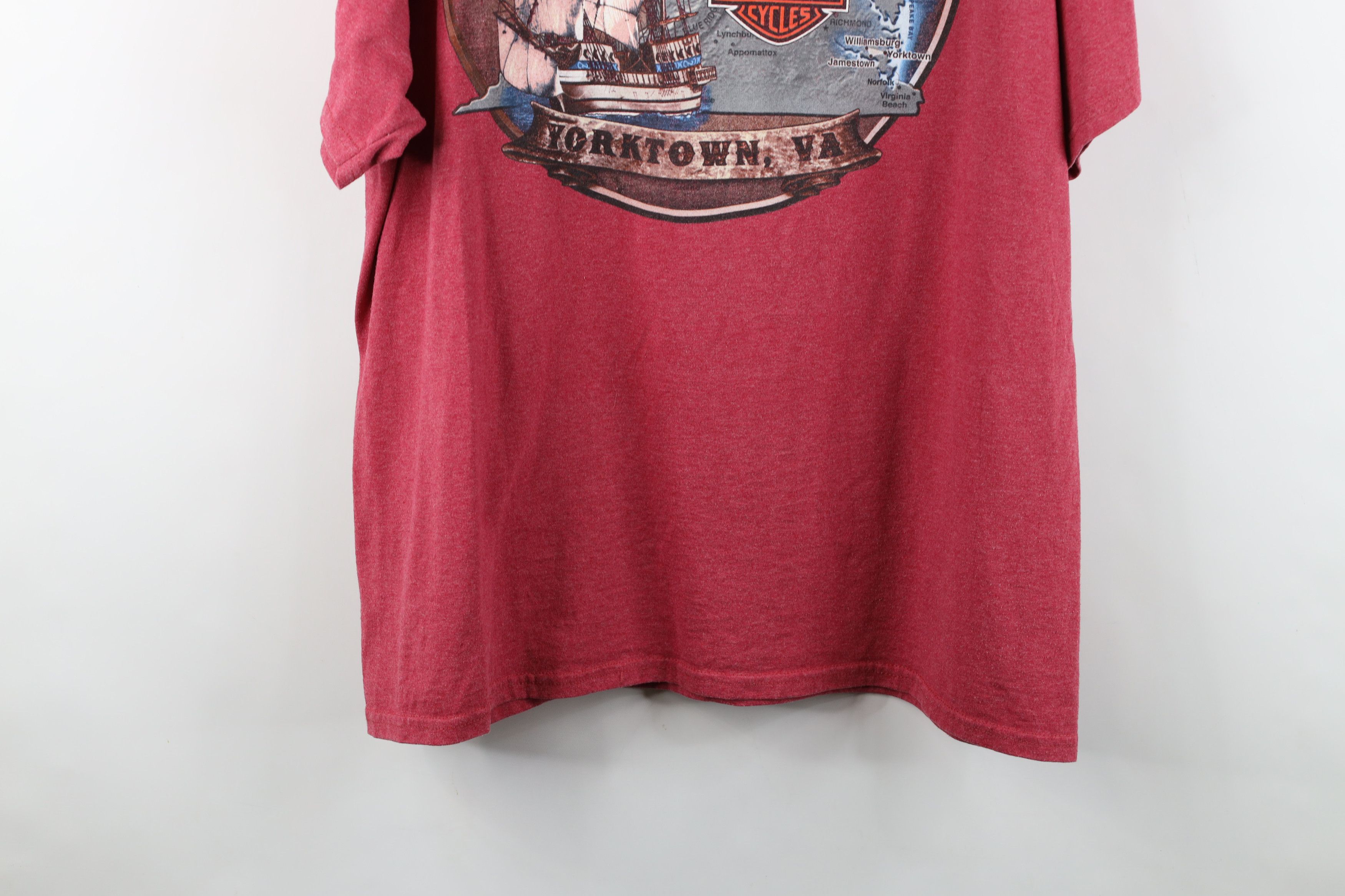 Harley Davidson Vintage Y2K Harley Davidson Spell Wings Eagle T-Shirt Red Size US XL / EU 56 / 4 - 13 Thumbnail