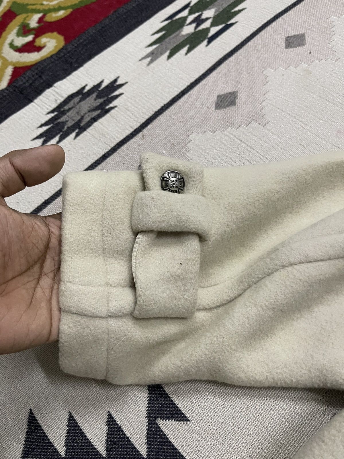 United Colors Of Benetton 1990s UNITED COLORS OF BENETTON WOOL DUFFLE HOODED COAT Size XS / US 0-2 / IT 36-38 - 18 Thumbnail