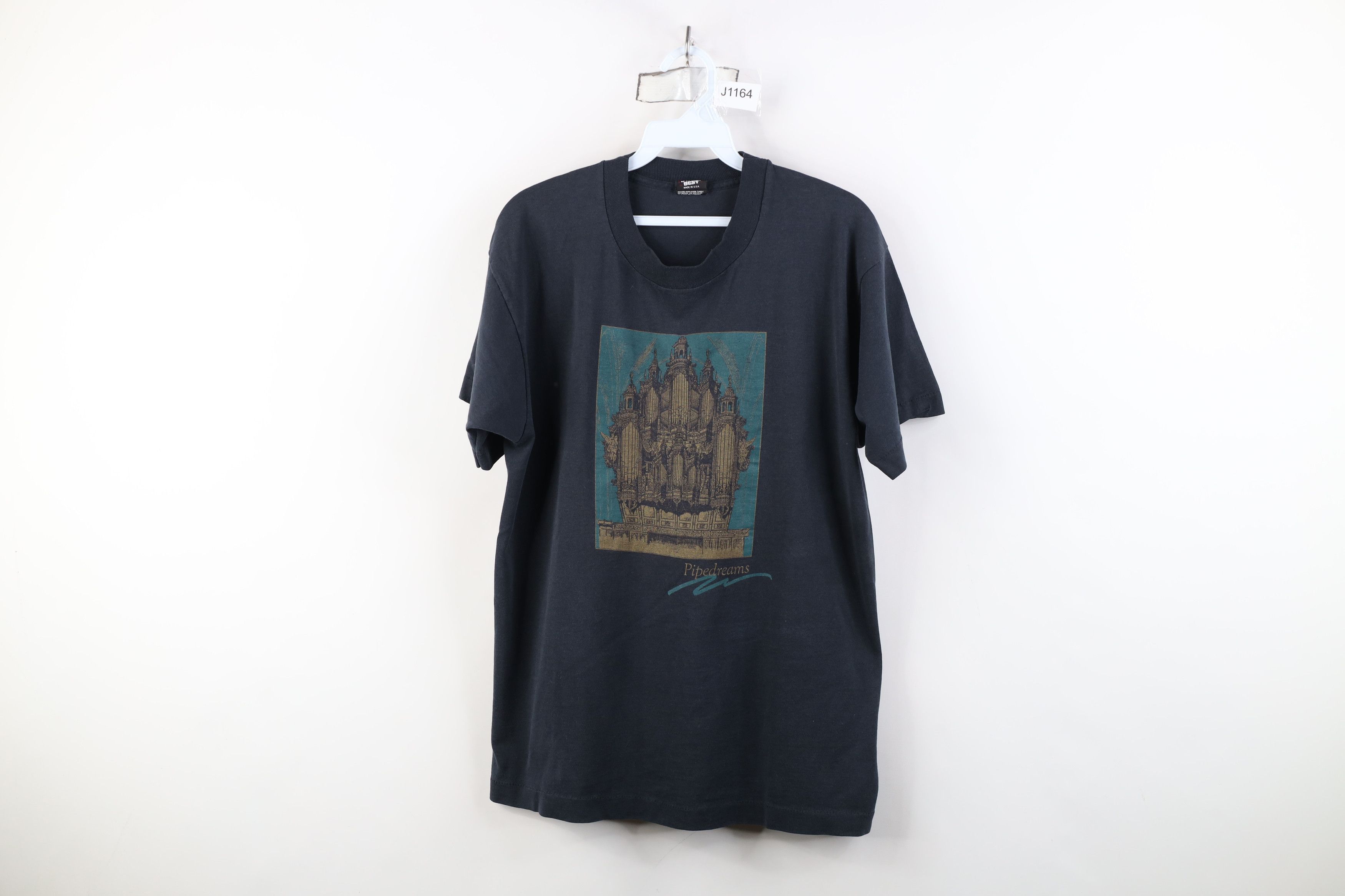 Vintage Vtg 80s 90s Streetwear Dreams Organ Pipe Piano T-Shirt USA Size US L / EU 52-54 / 3 - 1 Thumbnail