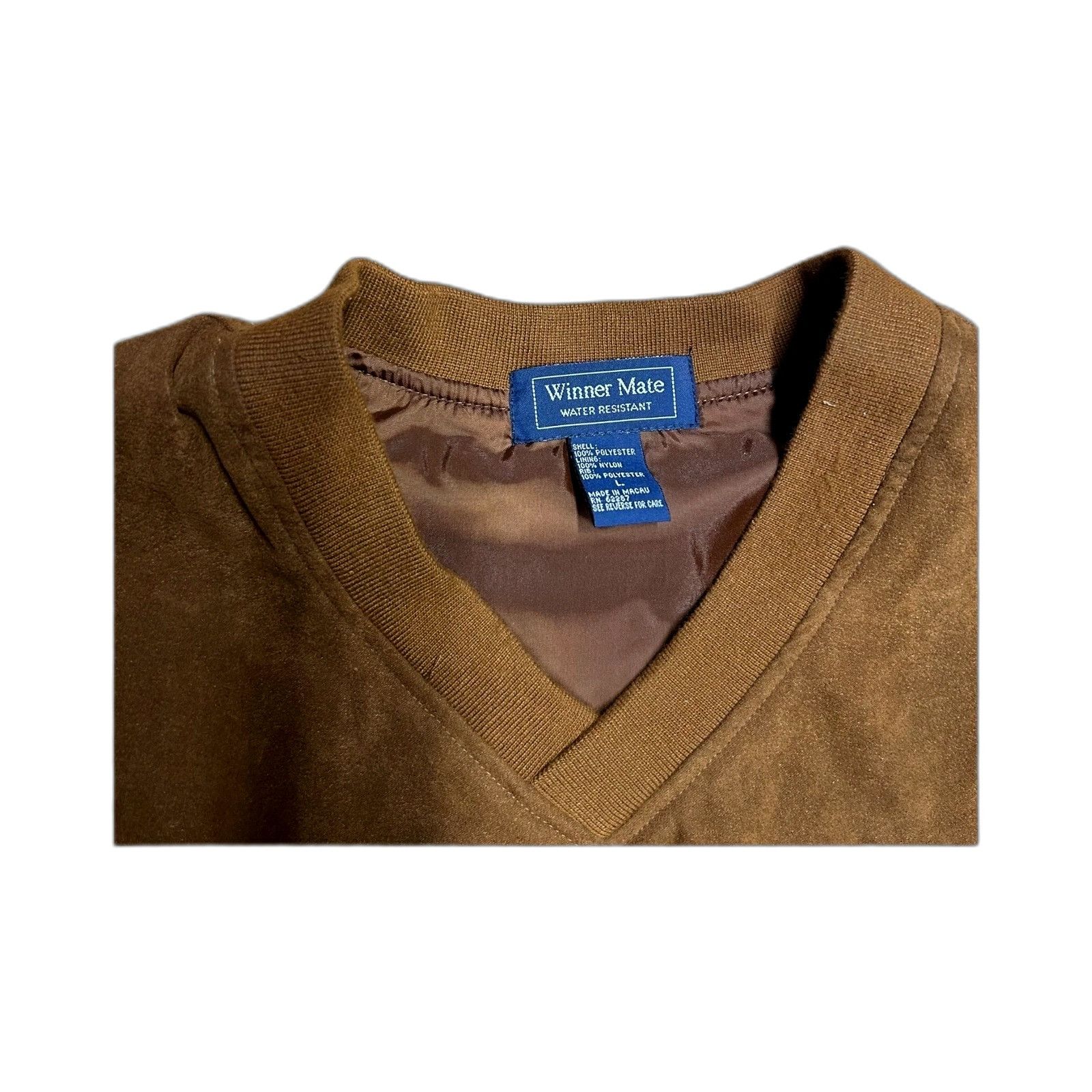 Winners Circle Vintage Winner Mate Brown Suede Golf Jacket Vest Size 2XL Size US XXL / EU 58 / 5 - 2 Thumbnail