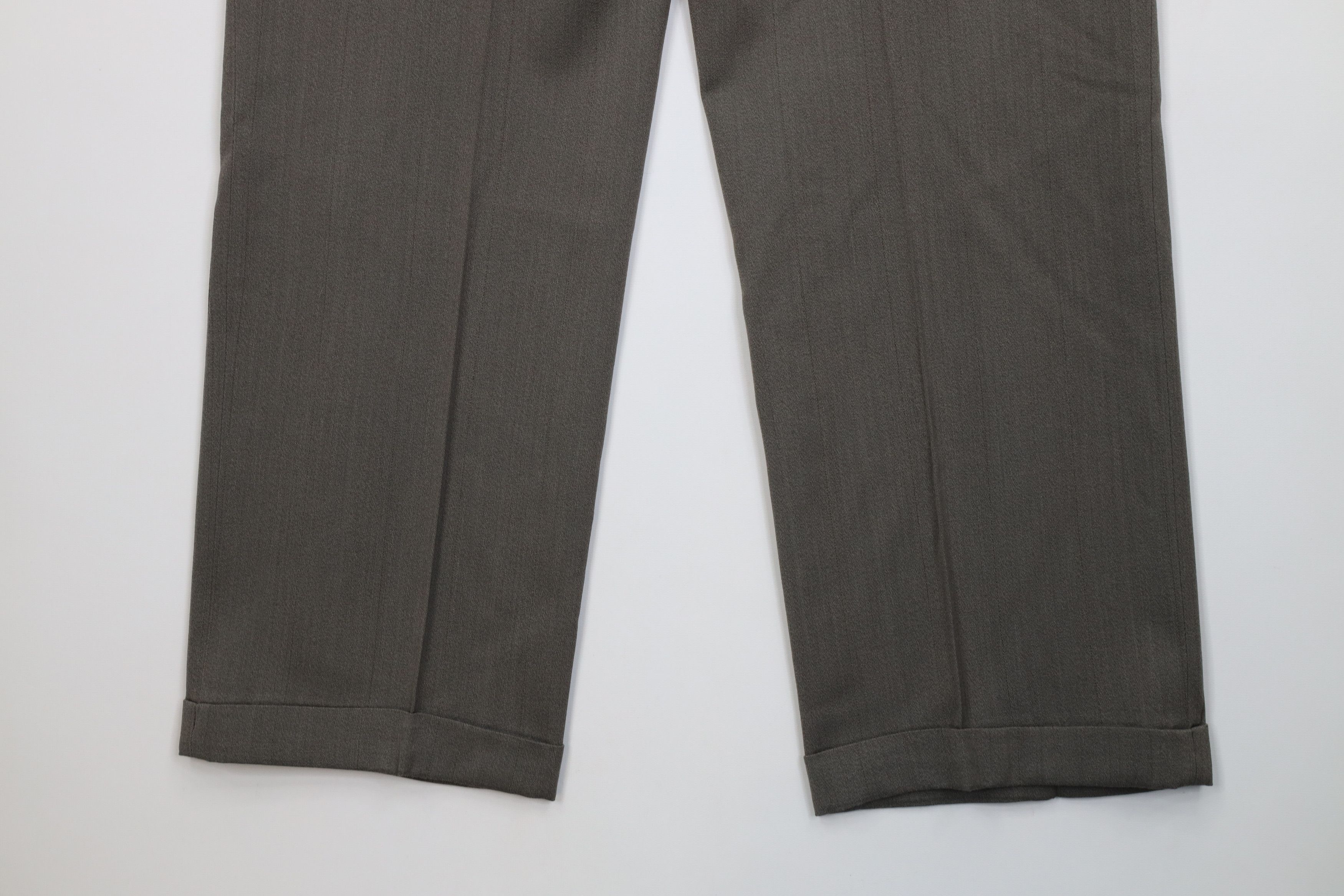 Vintage Vintage 90s Streetwear Wool Knit Wide Leg Chino Pants Gray Size US 34 / EU 50 - 13 Thumbnail