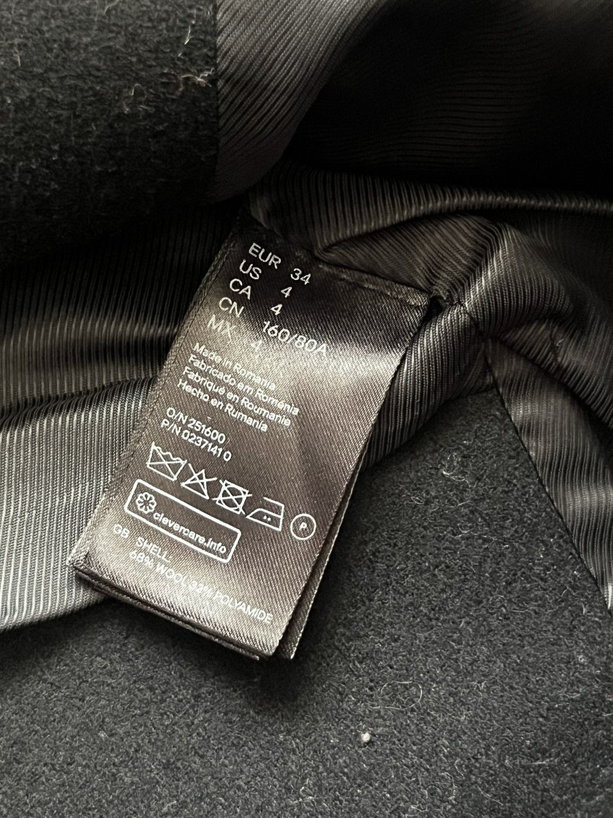 Alexander Wang × H&M Alexander Wang x HM Wool Biker Heavy Jacket Bomber Size S / US 4 / IT 40 - 6 Thumbnail