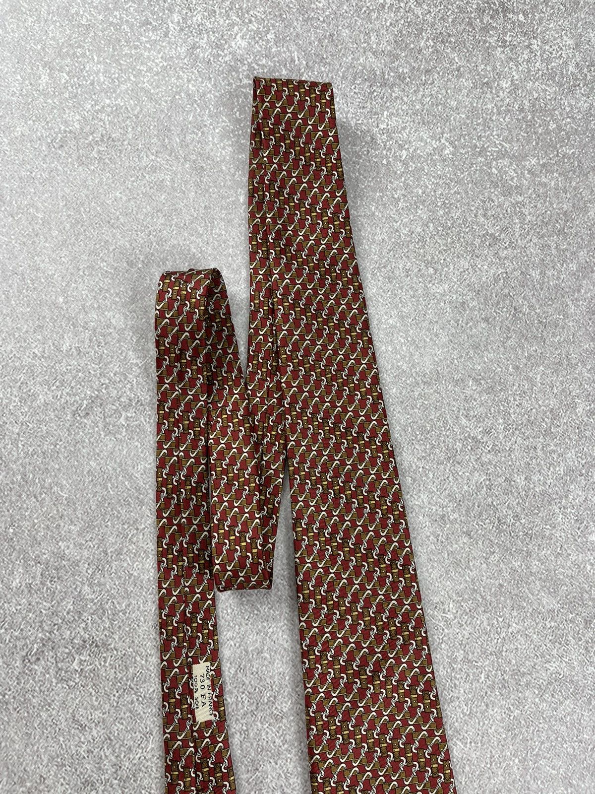 Hermes × Vintage Vintage Hermes Paris Silk Tie Size ONE SIZE - 3 Thumbnail