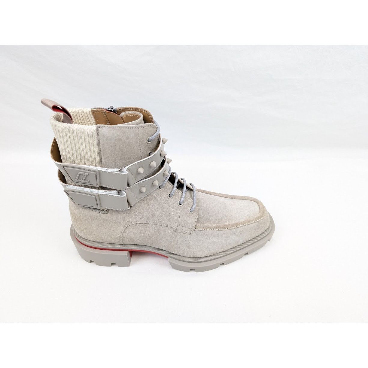 Christian Louboutin o1rshd1 Calf Our Fight Flat Boots in Goose Size US 10 / EU 43 - 3 Thumbnail