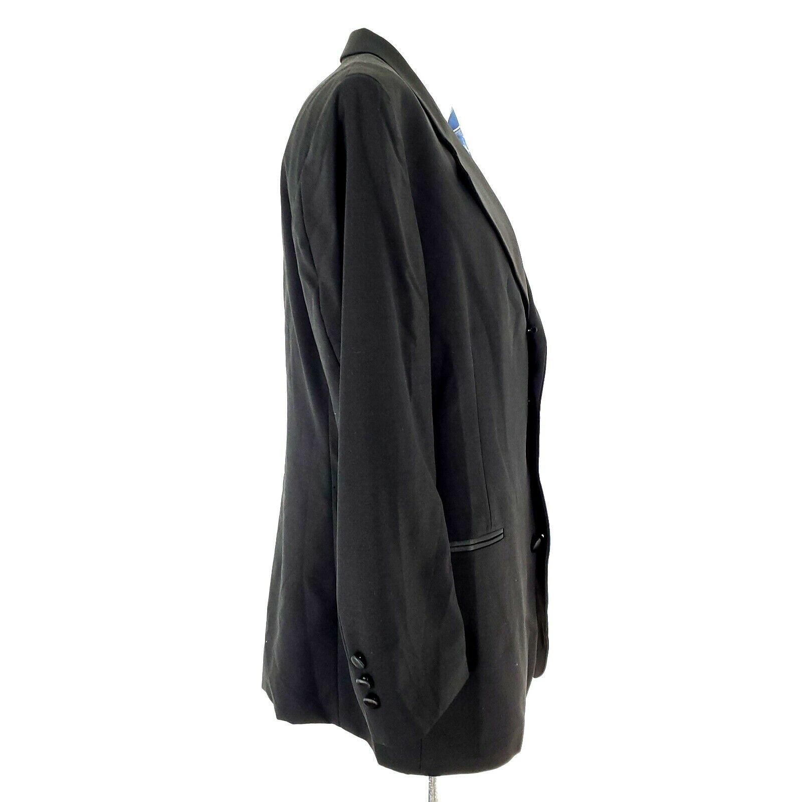 Ralph Lauren Chaps Ralph Lauren Wool 4 Button Tuxedo Jacket 40R Black Size 40R - 6 Thumbnail