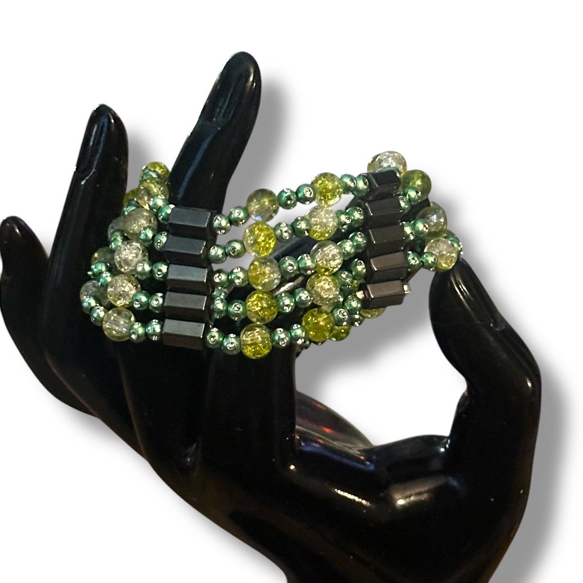 Other Green bead hematite magnetic wrap bracelet Size ONE SIZE - 2 Thumbnail