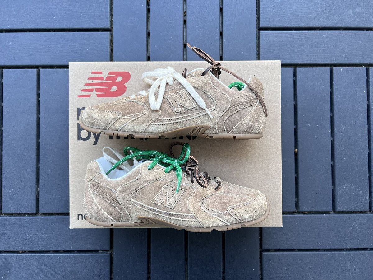 Miu Miu × New Balance Miu Miu New Balance 530 SL Ecru Size US 12 / IT 42 - 3 Thumbnail