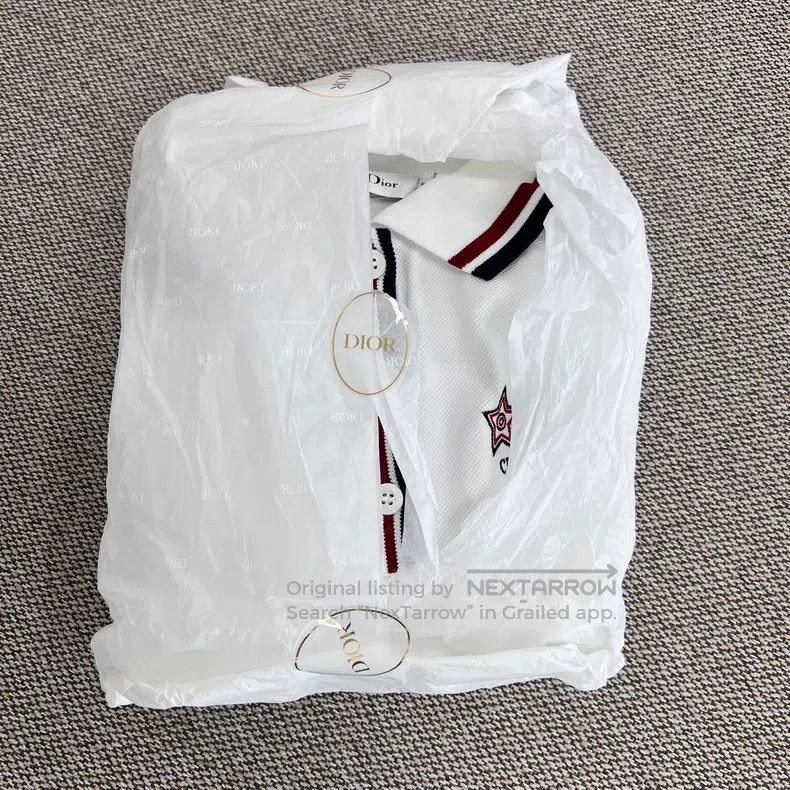Dior Dior SS25 Cotton Blended Striped Knitted Polo Shirt Size XS / US 0-2 / IT 36-38 - 3 Thumbnail