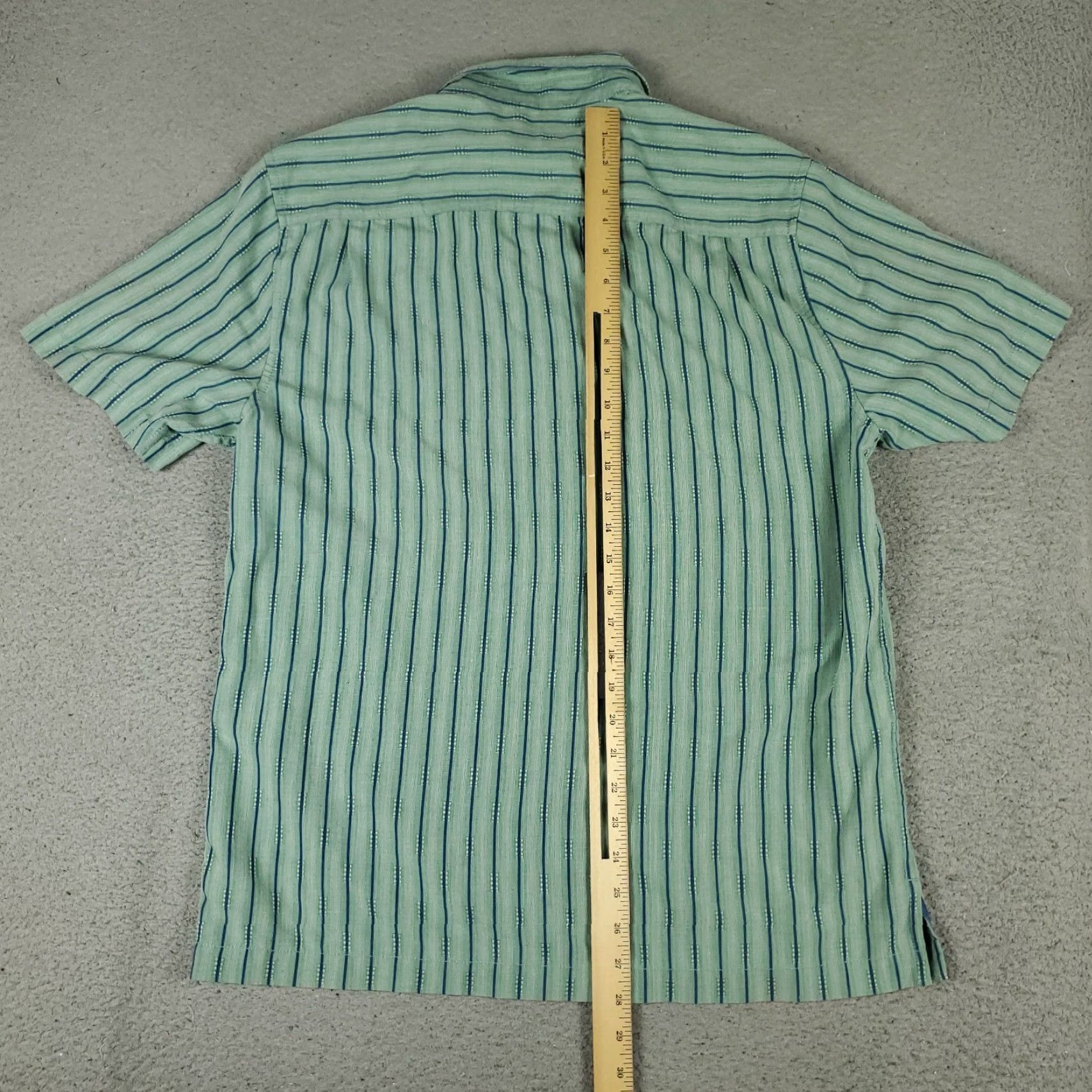 Tommy Bahama Tommy Bahama Shirt Mens Medium Green Striped Button-Up Short Sleeve Silk Collared Vintage No Size US M / EU 48-50 / 2 - 3 Thumbnail