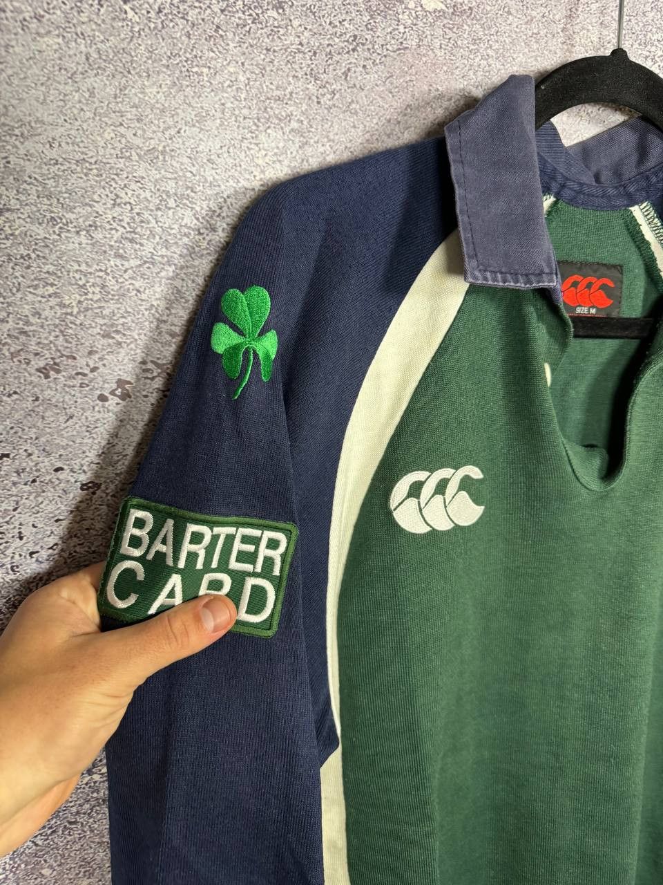 Canterbury of New Zealand Vintage 2003 London Irish Union Canterbury Rugby Jersey Size US M / EU 48-50 / 2 - 5 Thumbnail
