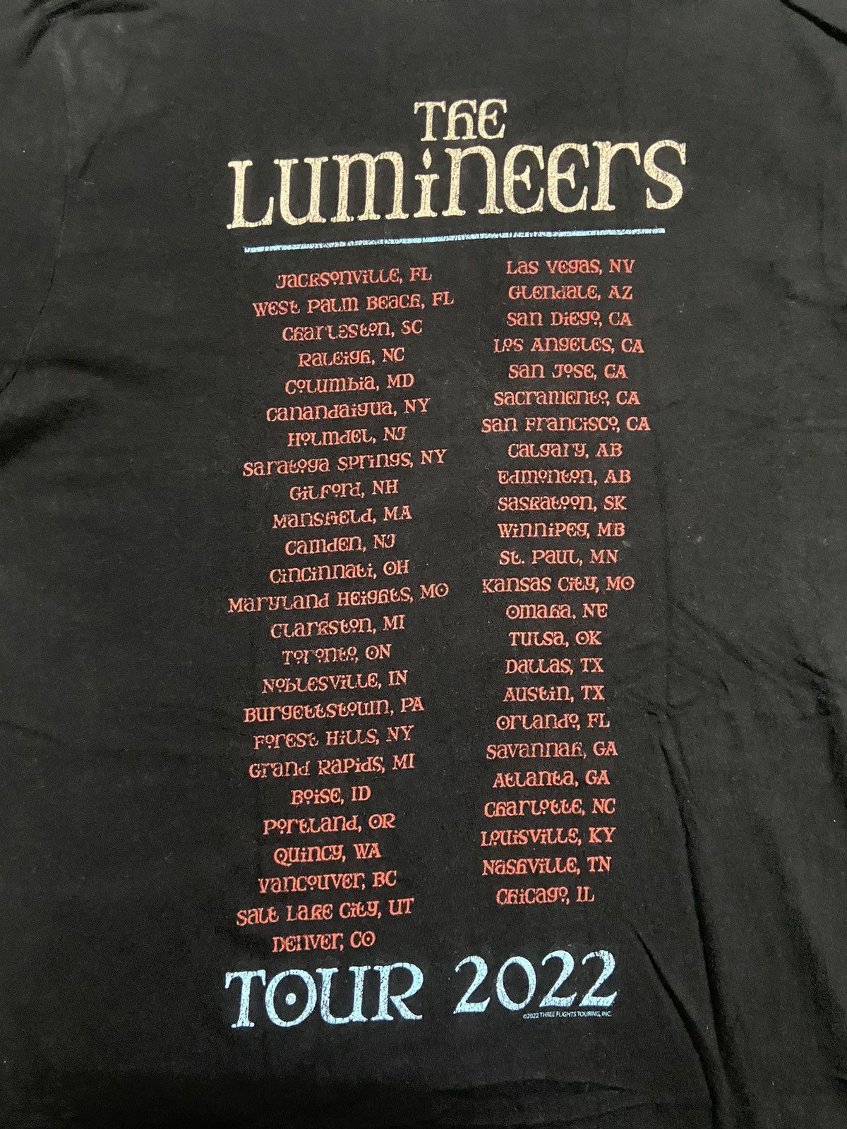 Band Tees The Lumineers American Tour Tee Size US M / EU 48-50 / 2 - 3 Thumbnail