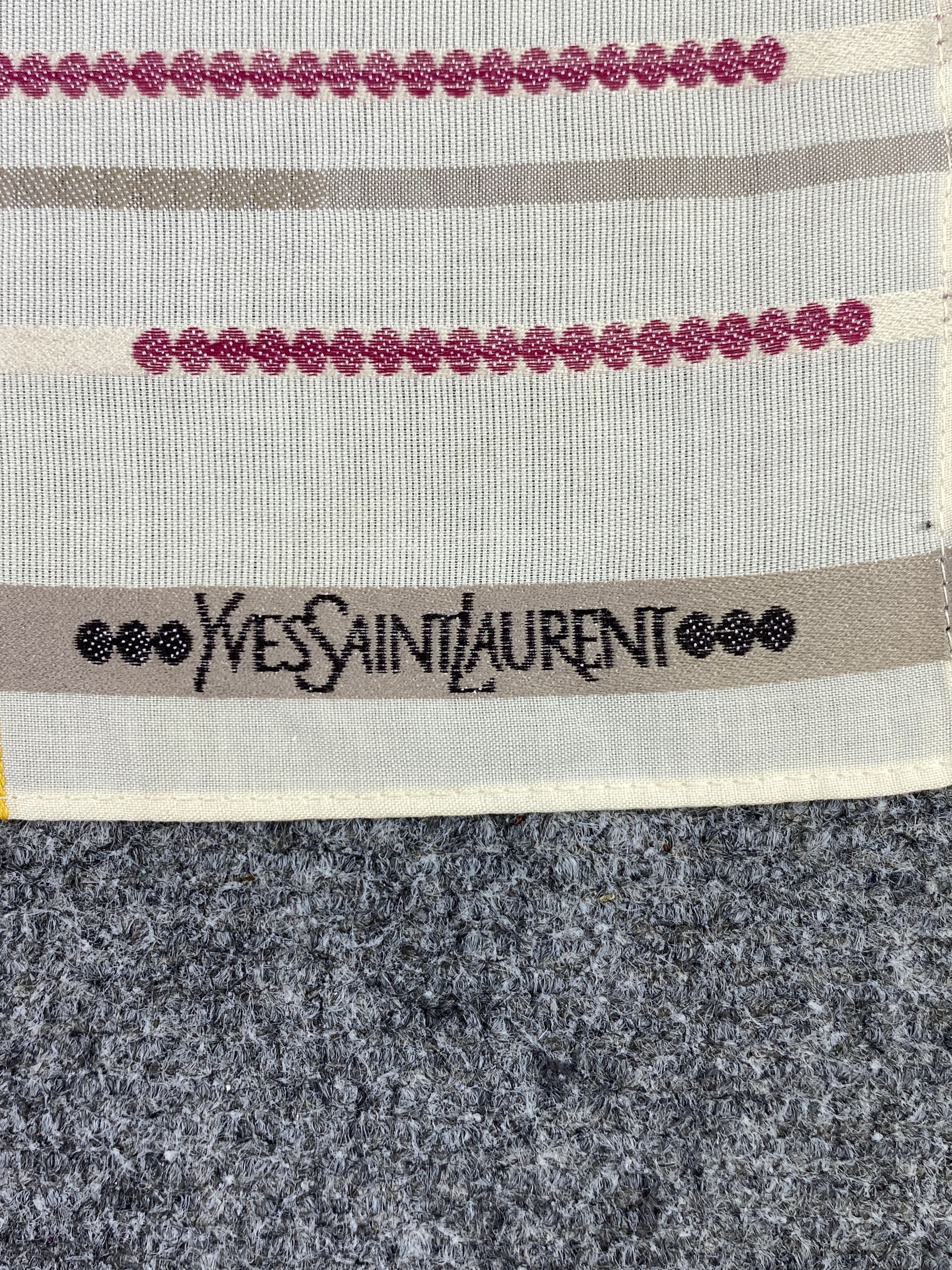 Yves Saint Laurent Yves Saint Laurent Handkerchief / Neckerchief KT0220 Size ONE SIZE - 8 Thumbnail