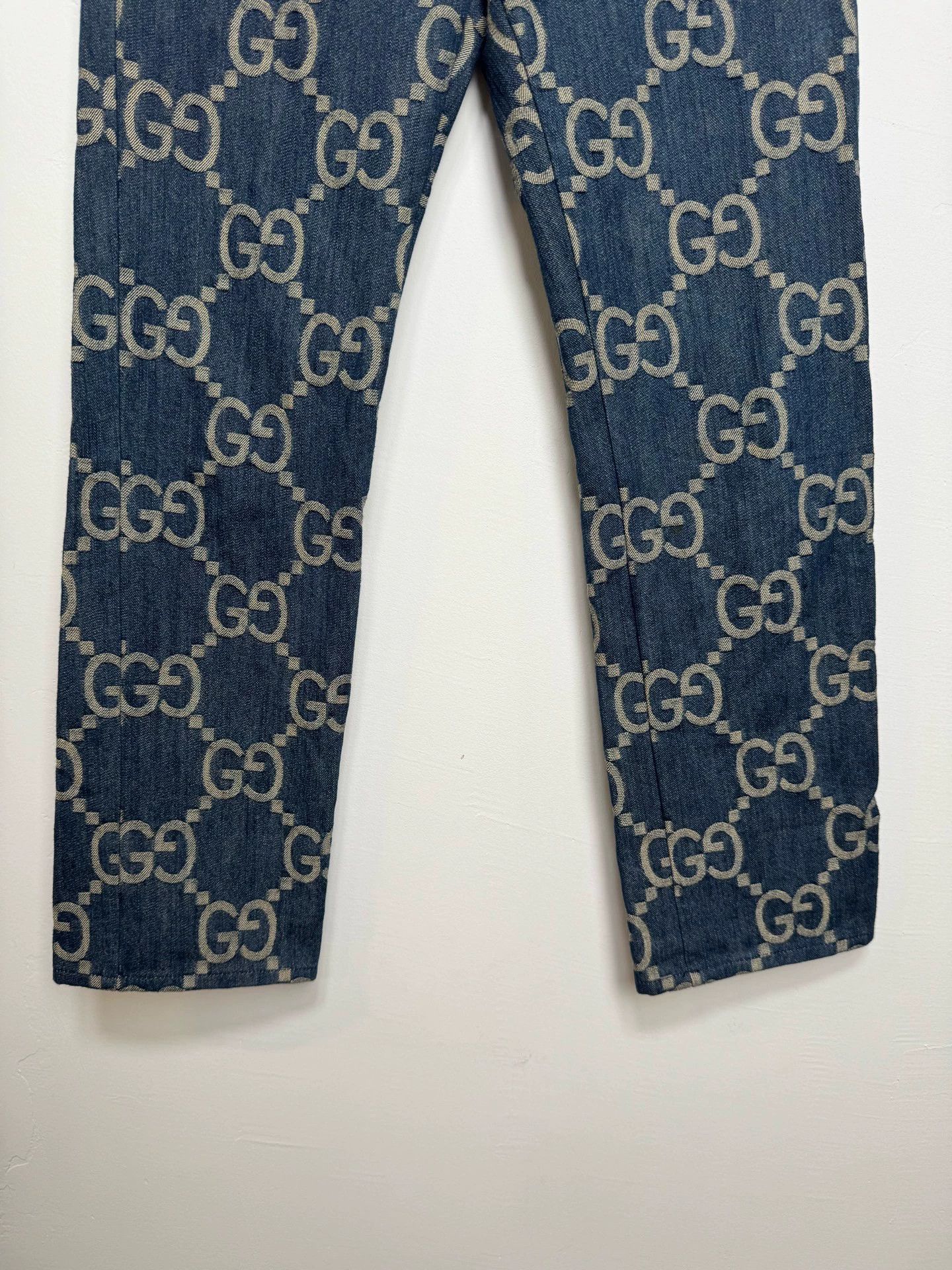Gucci Gucci GG full logo denim jeans 27 Size 27" / US 4 / IT 40 - 4 Thumbnail