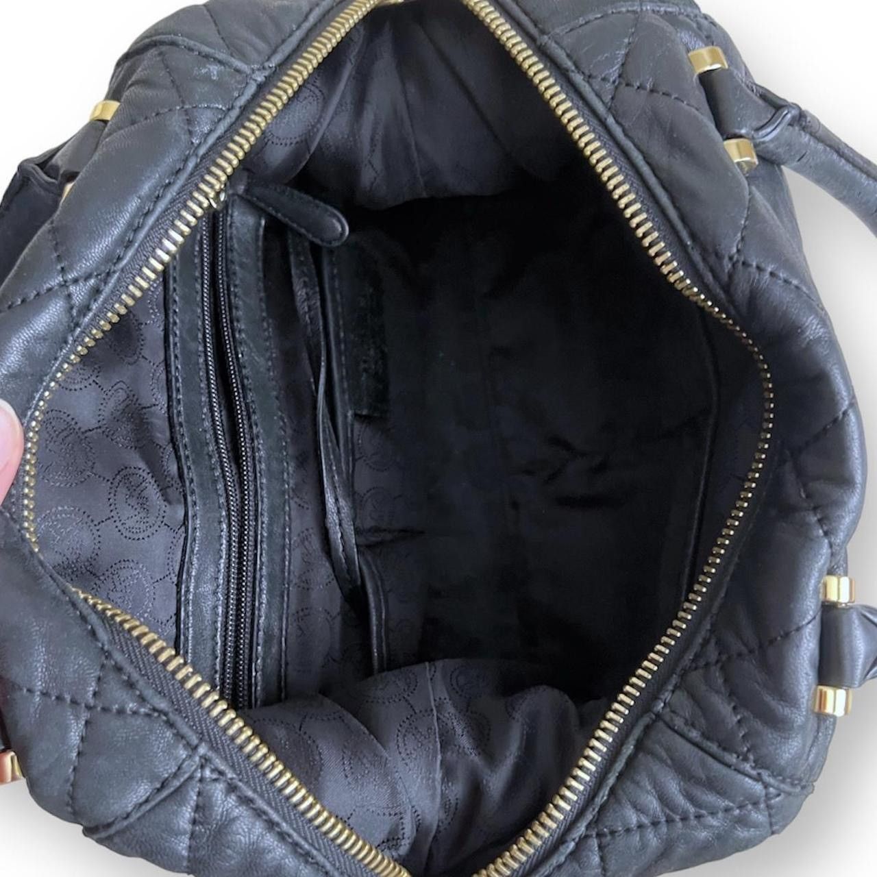 Michael Kors Michael Kors black quilted leather large Fulton bag Size ONE SIZE - 3 Thumbnail