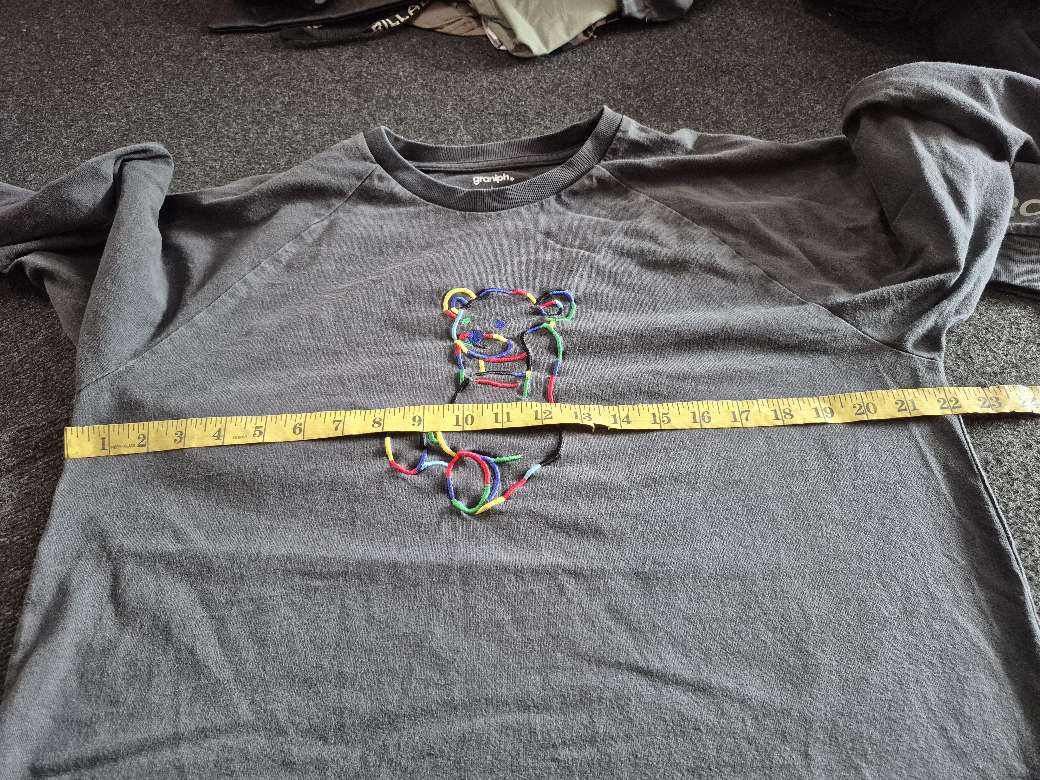 Japanese Brand 🔥 Graniph Embroided Colorful Headless Bear Longsleeves Tee Size US L / EU 52-54 / 3 - 11 Thumbnail