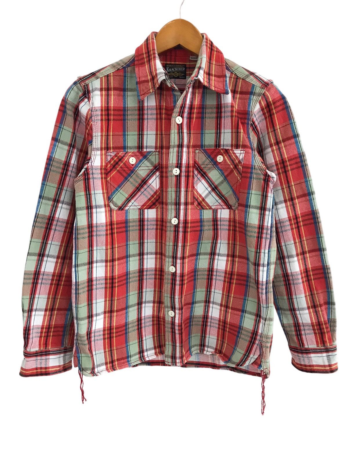 Japanese Brand KNACKERED by Houston Heavyweight Motorcycle Check Shirt Size US S / EU 44-46 / 1 - 1 Thumbnail