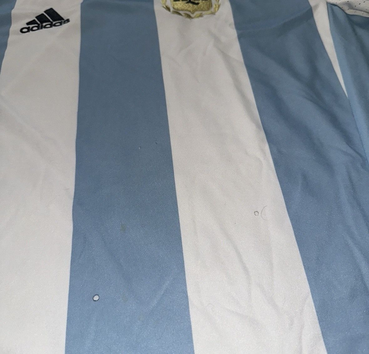 Adidas Vintage Argentina Adidas Soccer Jersey Size US L / EU 52-54 / 3 - 3 Thumbnail